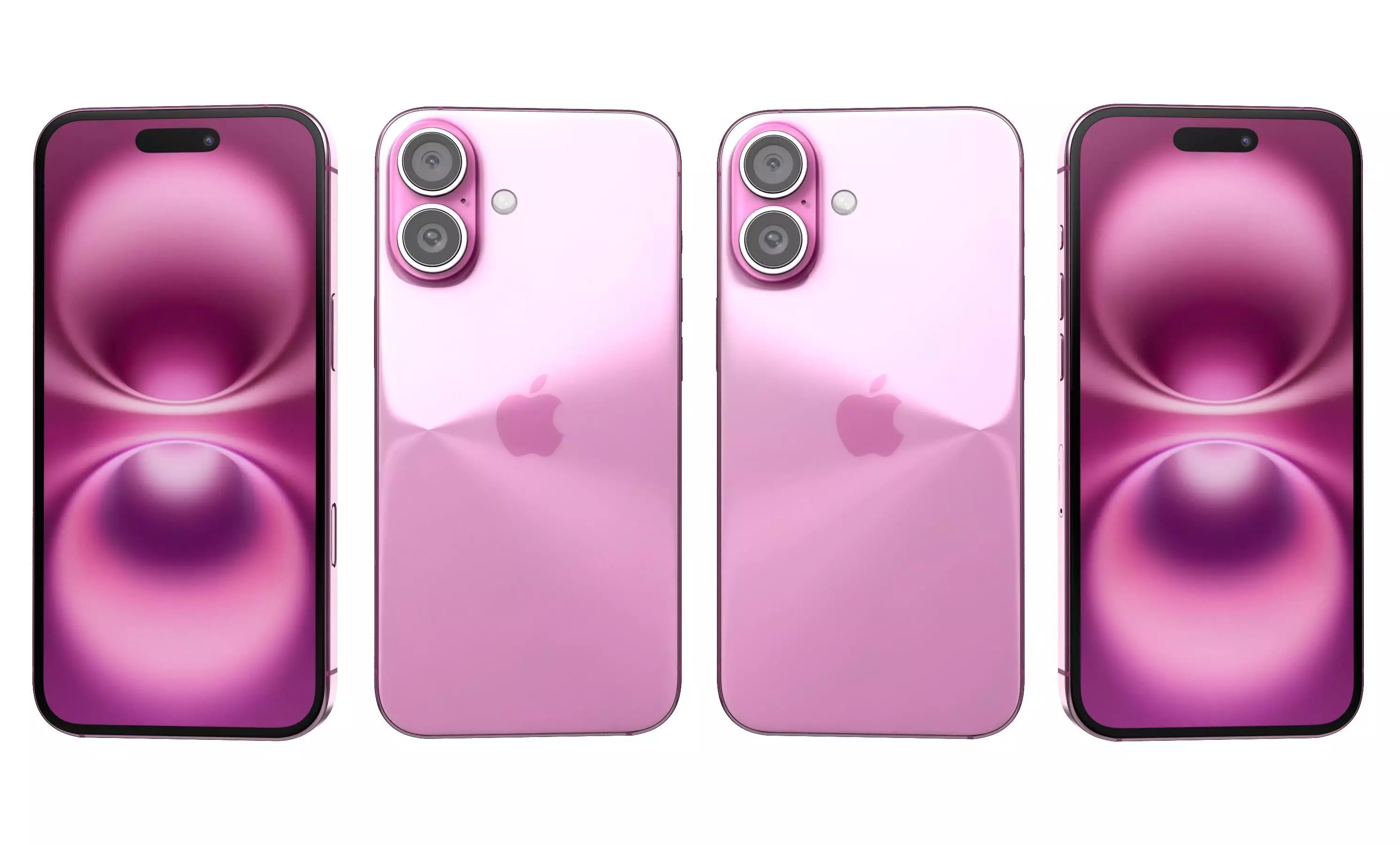 Apple iPhone 16 All Colors High Poly 3D model_40