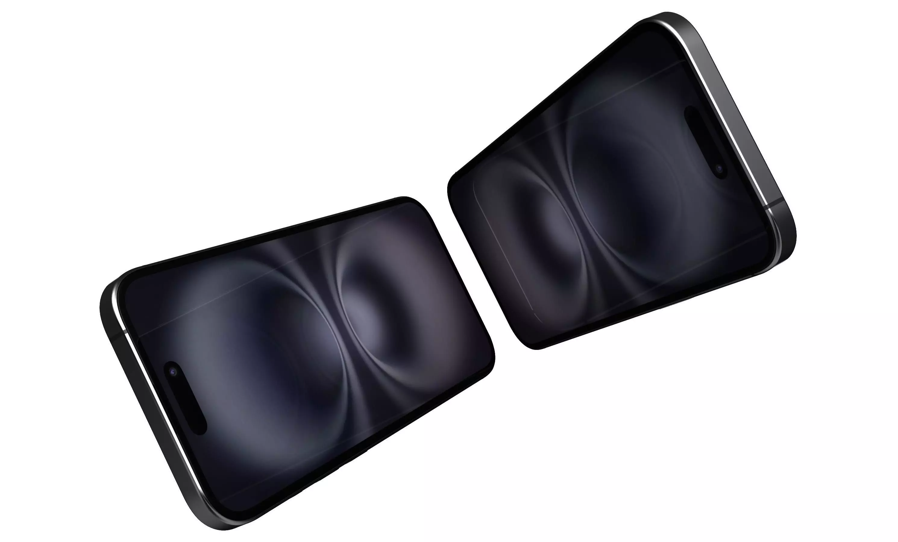 Apple iPhone 16 Black High Poly 3D model_3