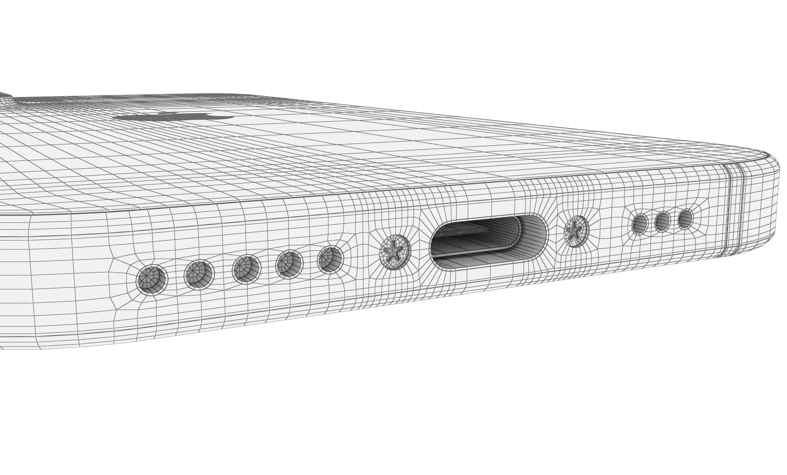 Apple iPhone 16 Black High Poly 3D model_23