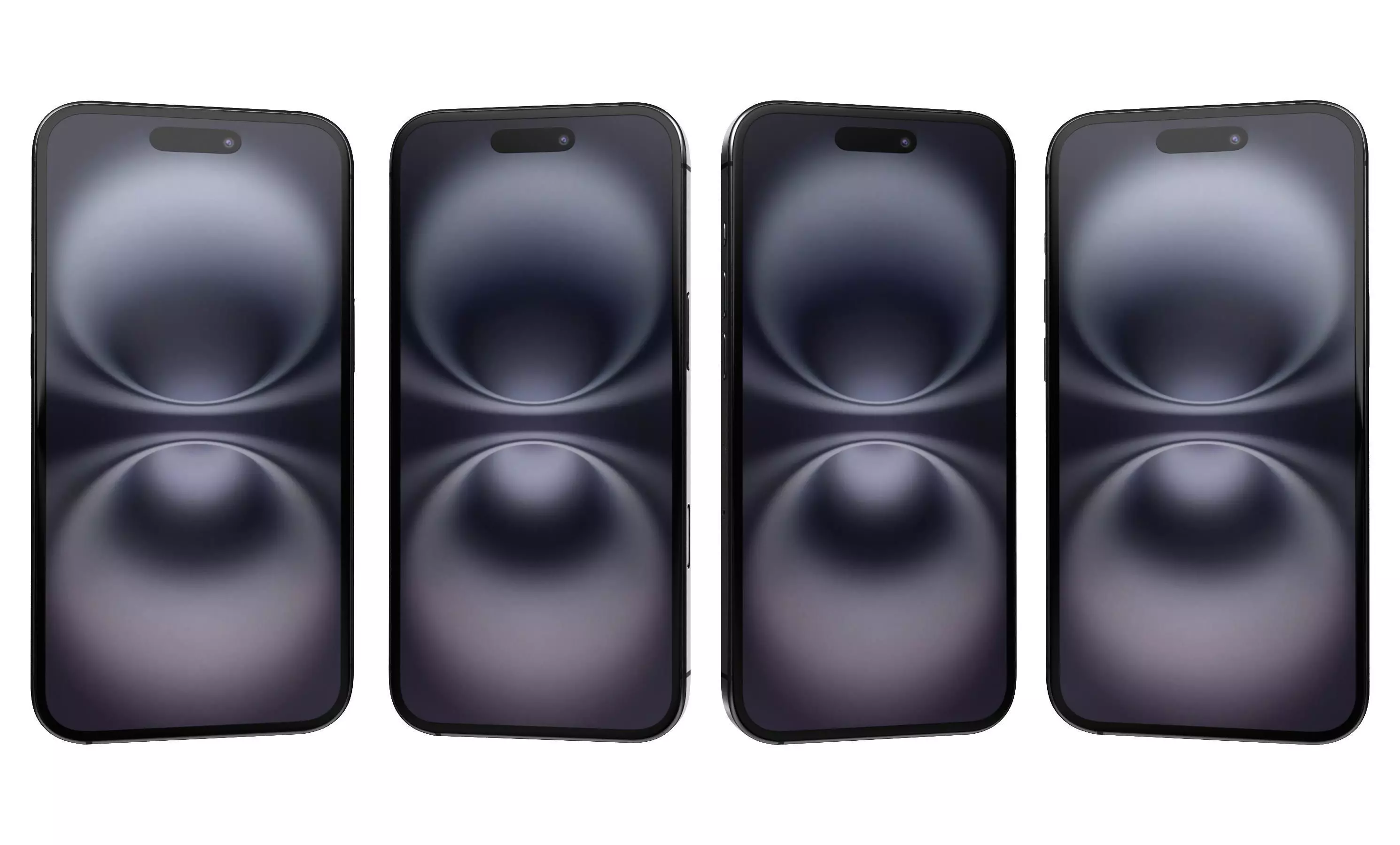 Apple iPhone 16 Black High Poly 3D model_10