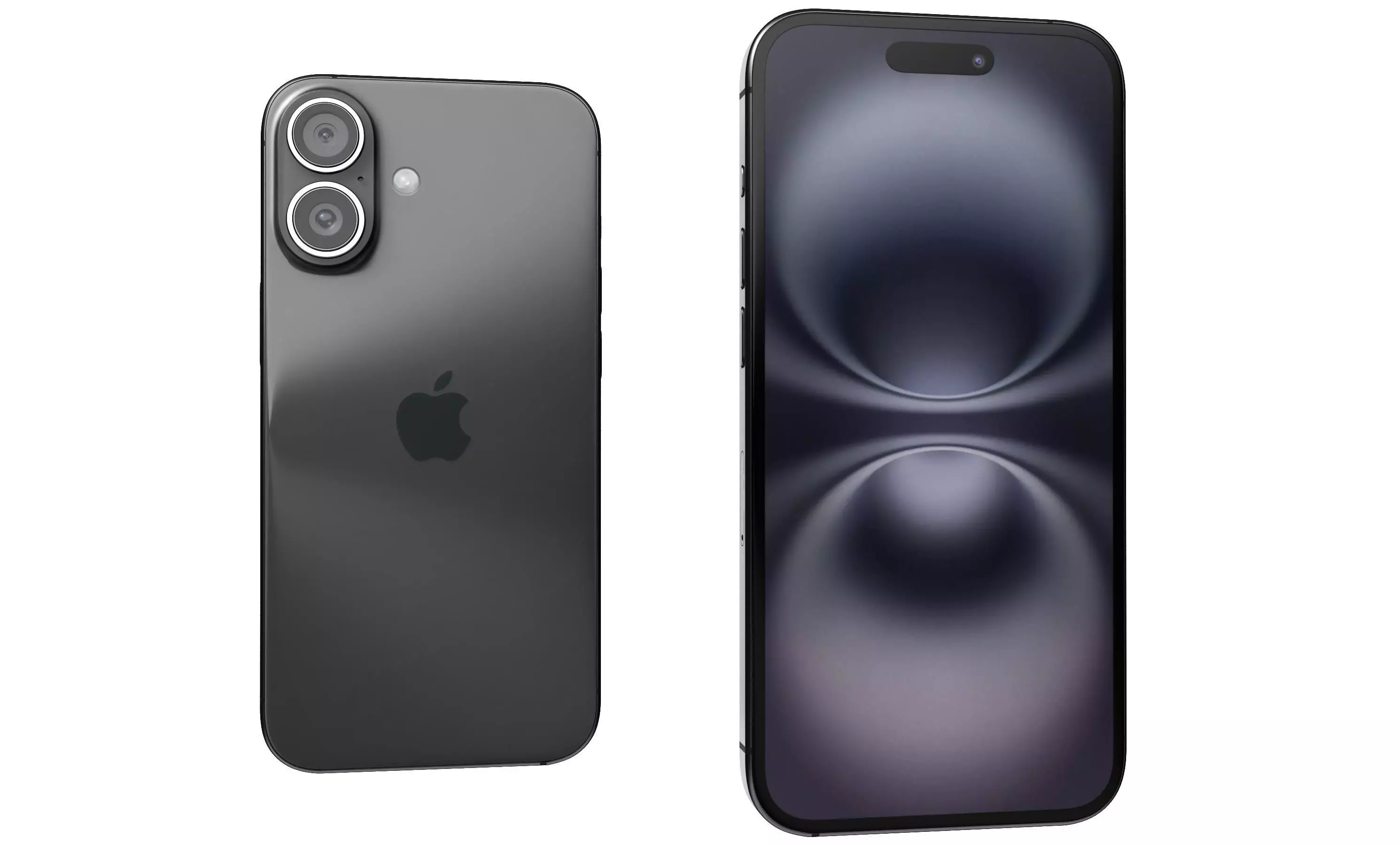 Apple iPhone 16 Black High Poly 3D model_29