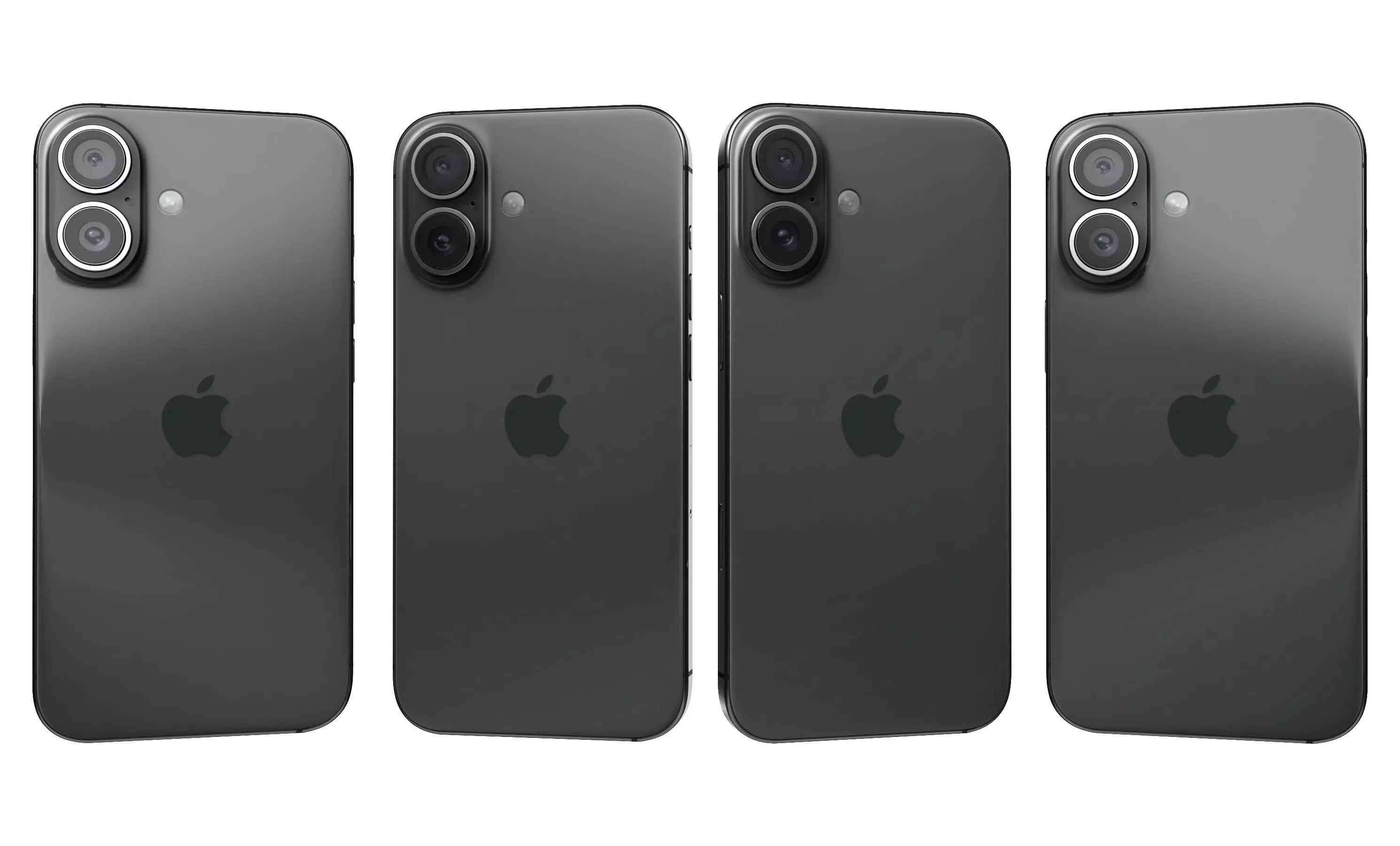 Apple iPhone 16 Black High Poly 3D model_24
