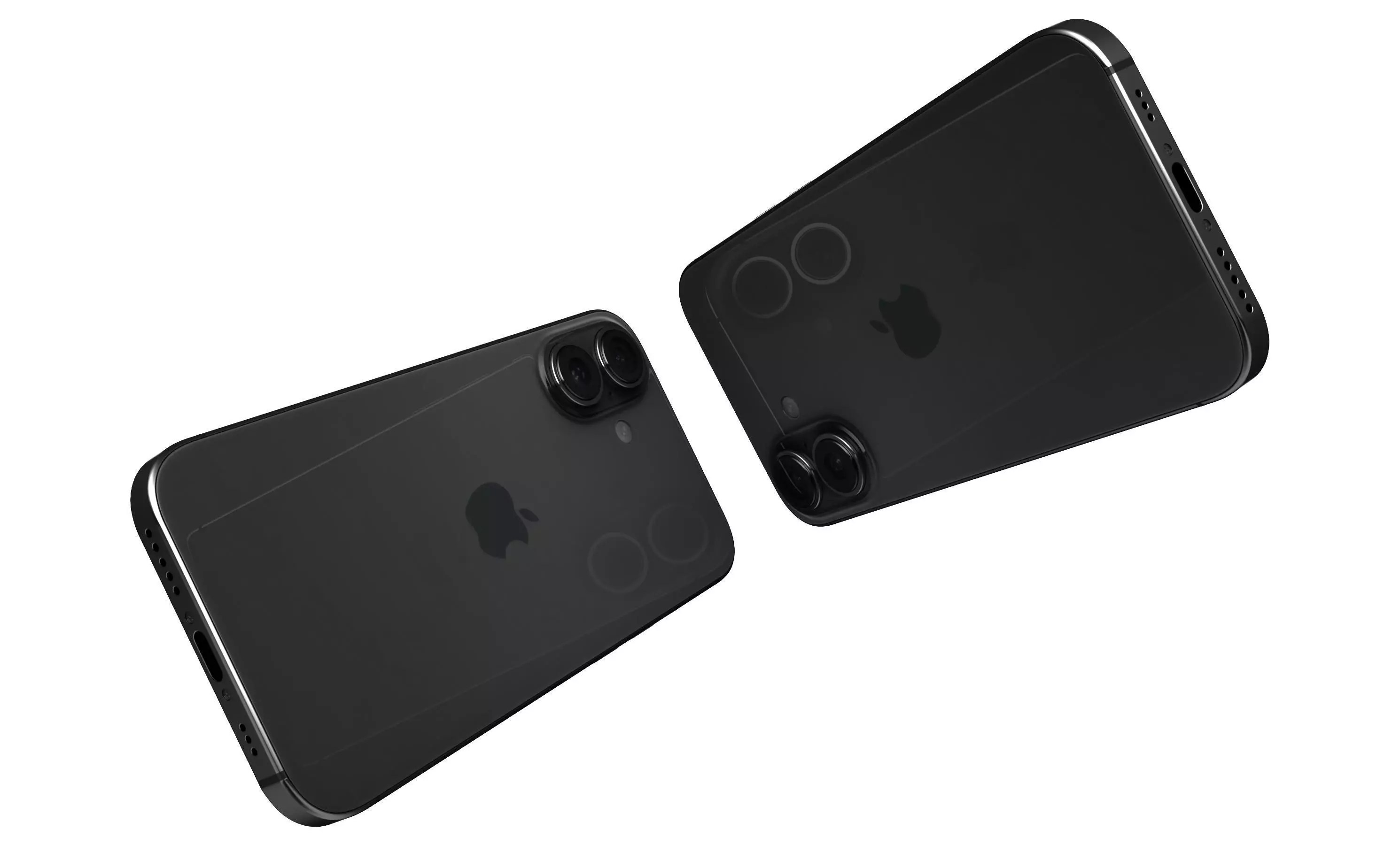 Apple iPhone 16 Black High Poly 3D model_4