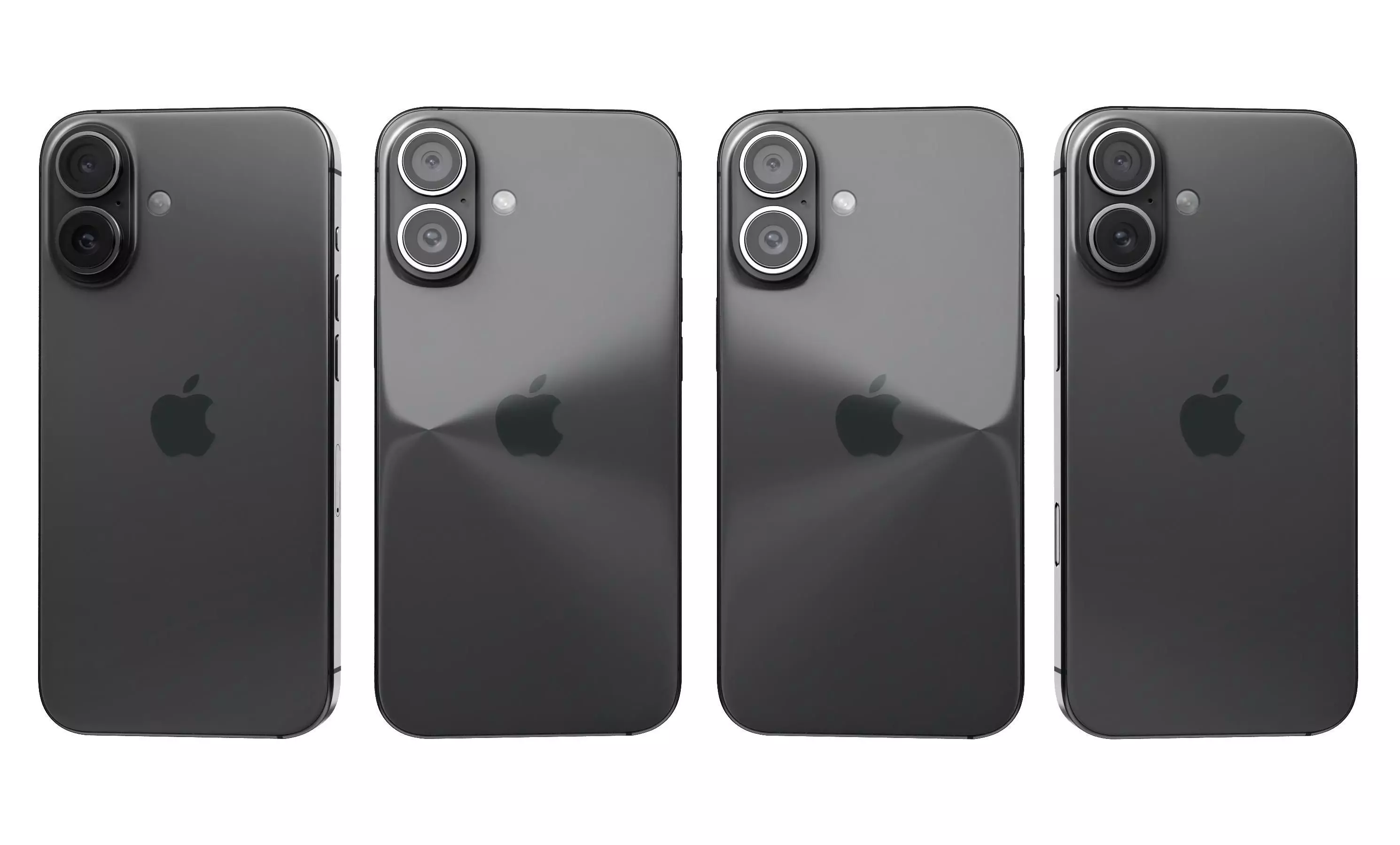 Apple iPhone 16 Black High Poly 3D model_26