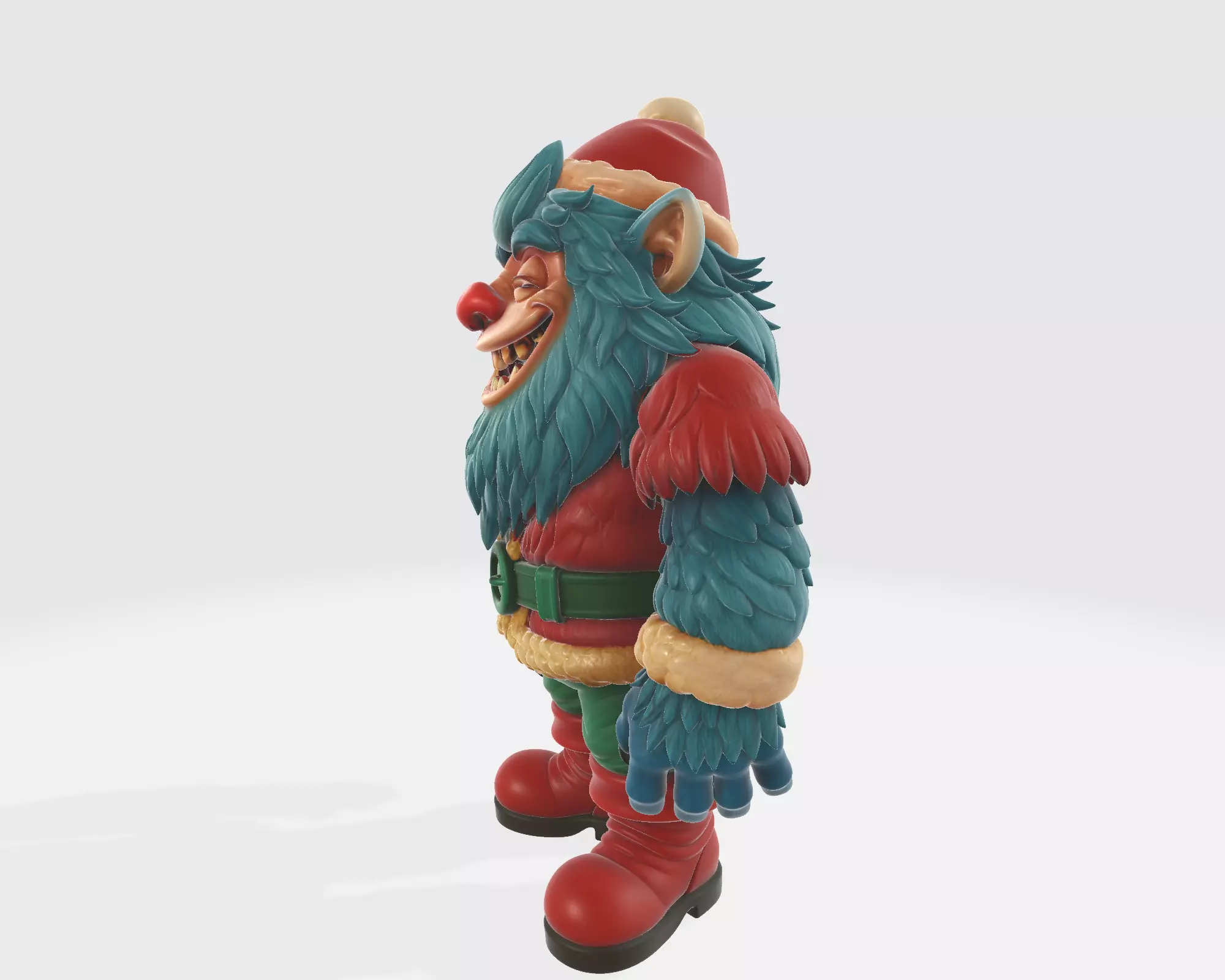 Christmas Monster Elf Festive Fantasy Creature Toy 3D print model_5