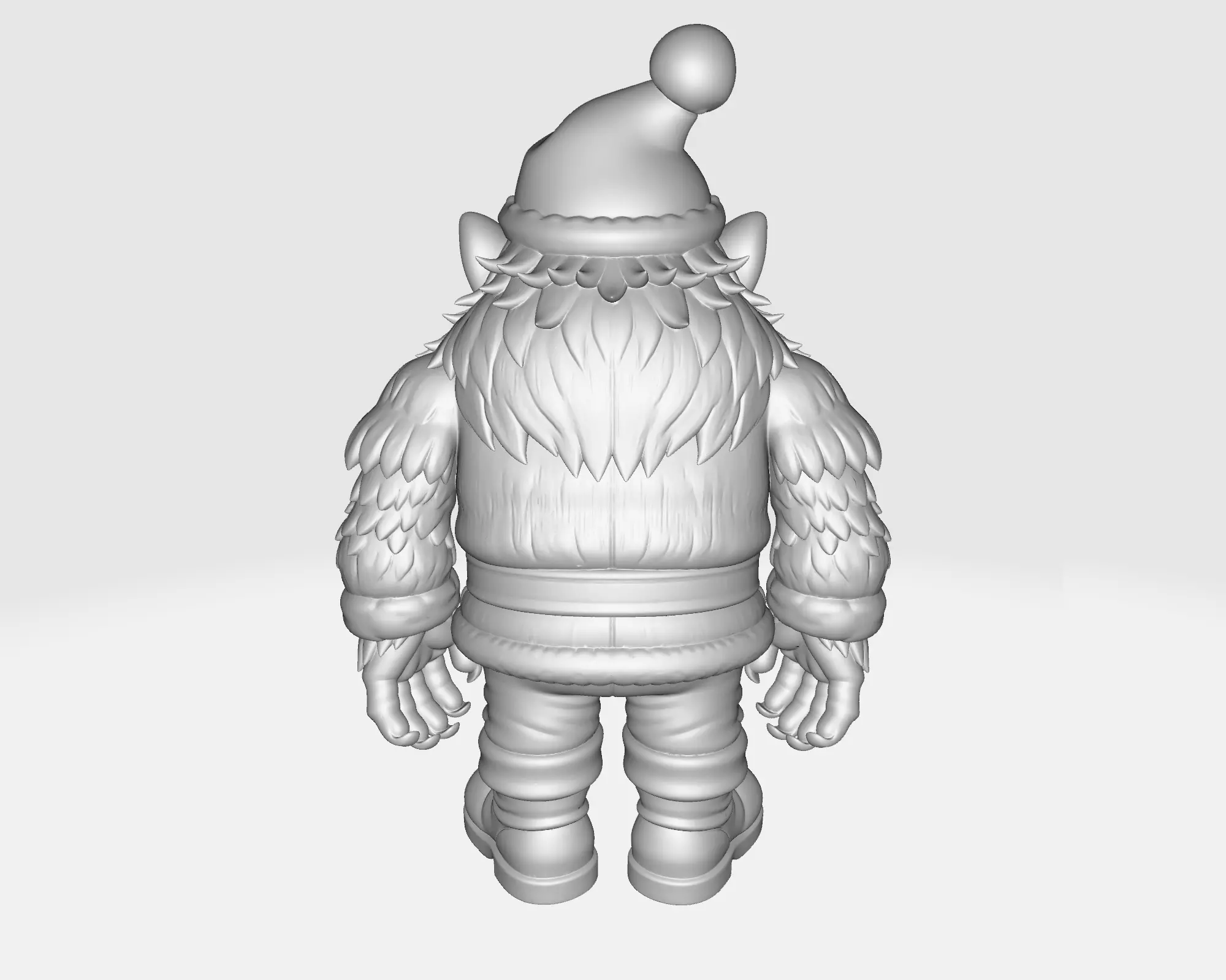 Christmas Monster Elf Festive Fantasy Creature Toy 3D print model_3