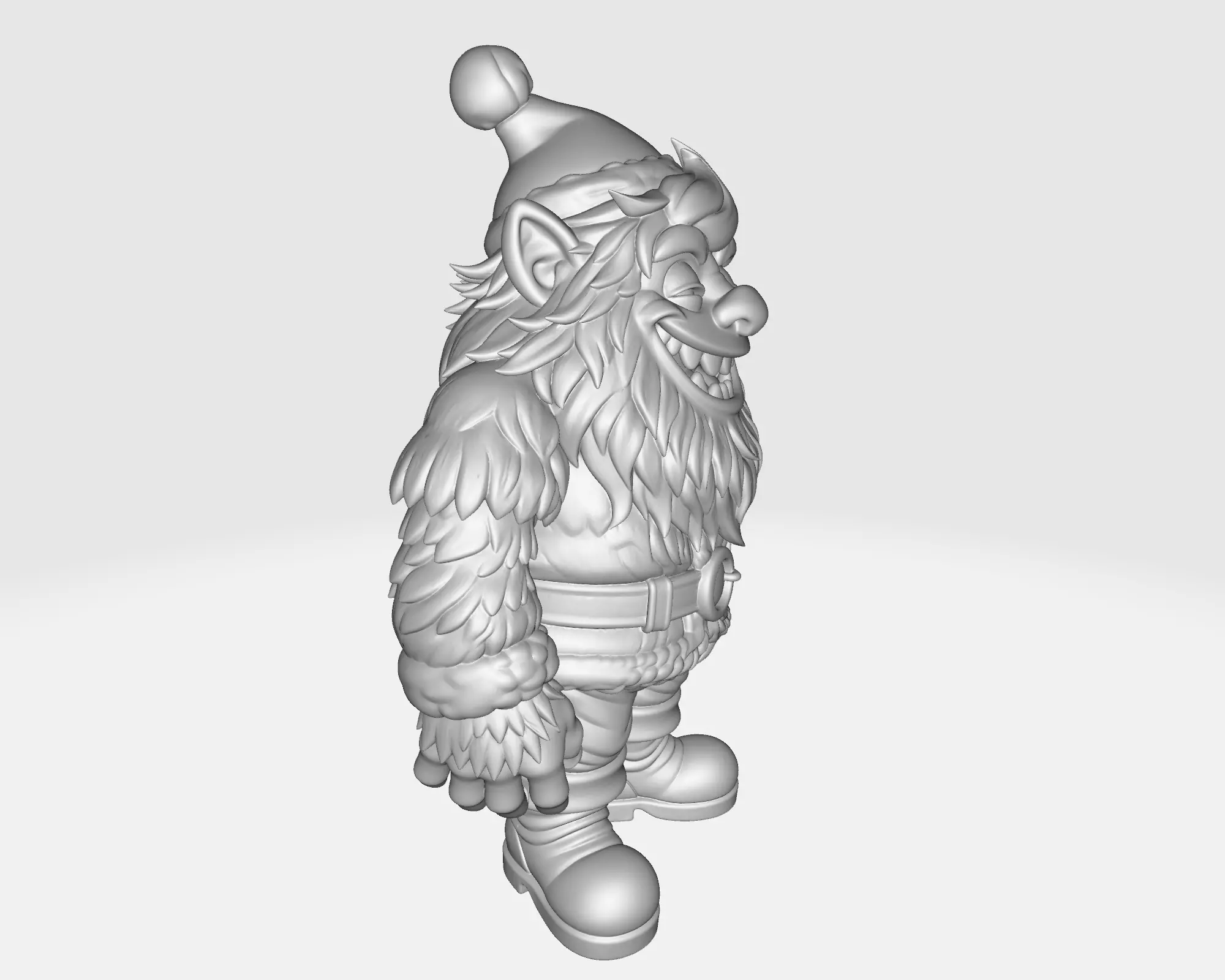 Christmas Monster Elf Festive Fantasy Creature Toy 3D print model_1