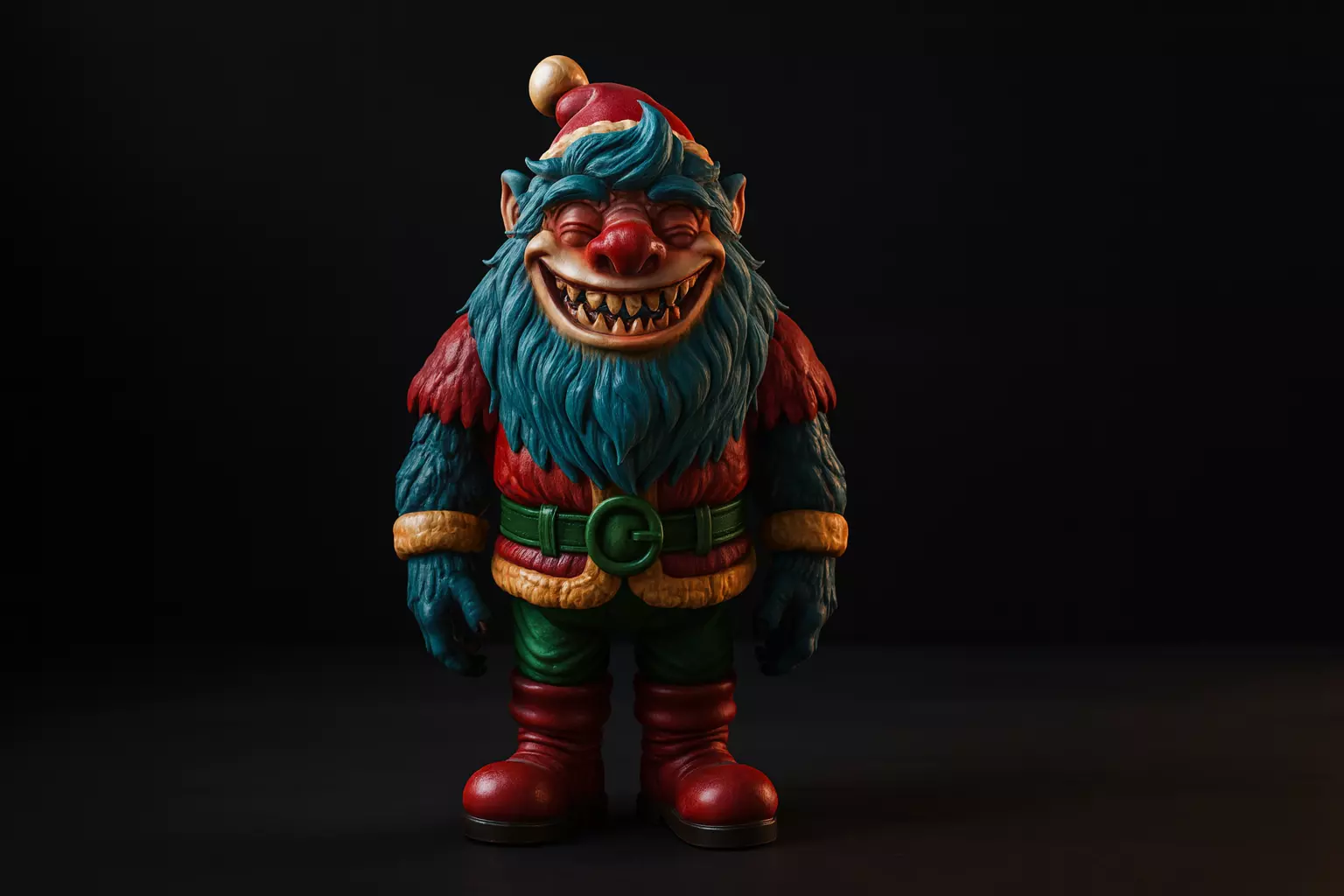 Christmas Monster Elf Festive Fantasy Creature Toy 3D print model_0
