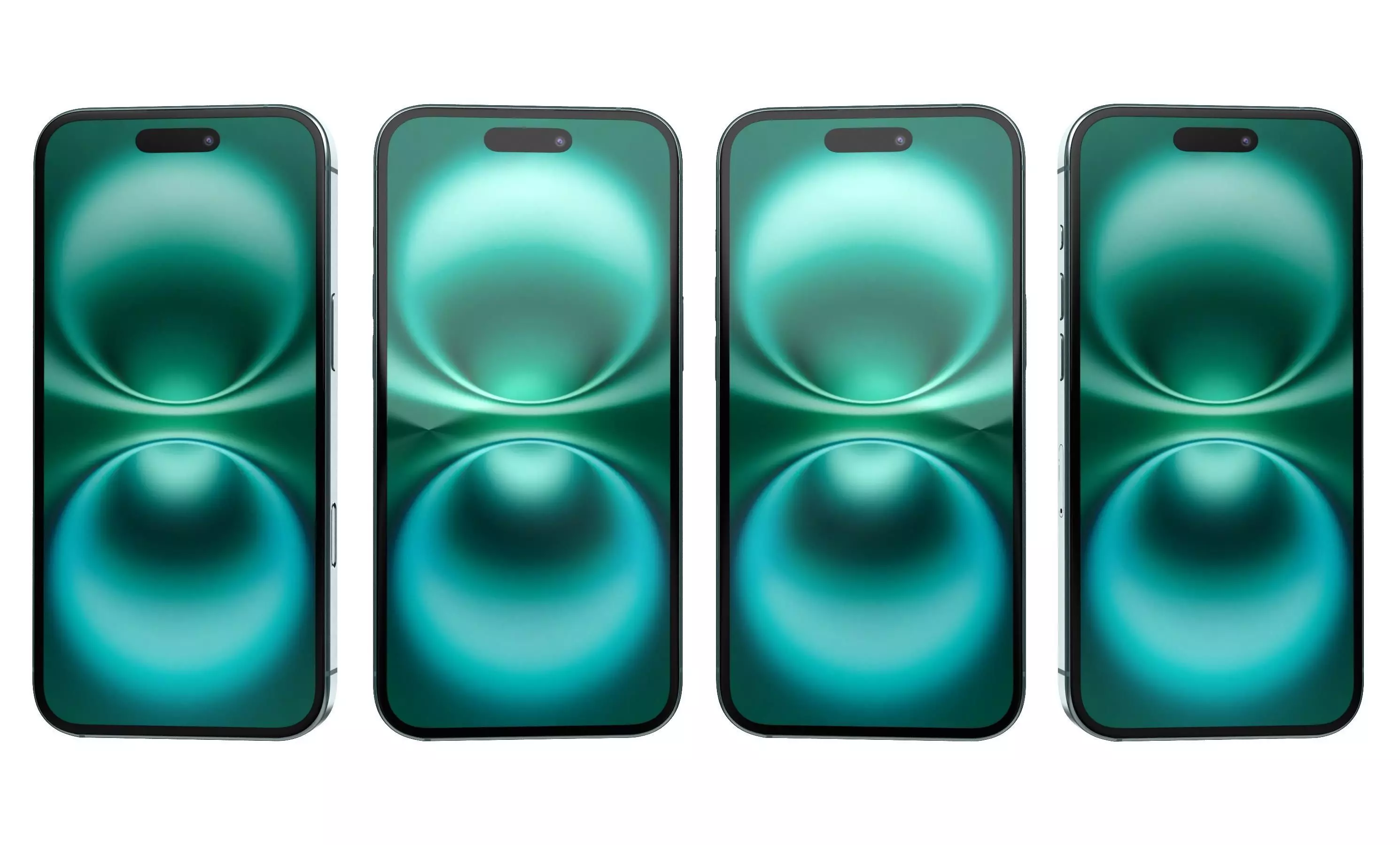 Apple iPhone 16 Green High Poly  3D model_26