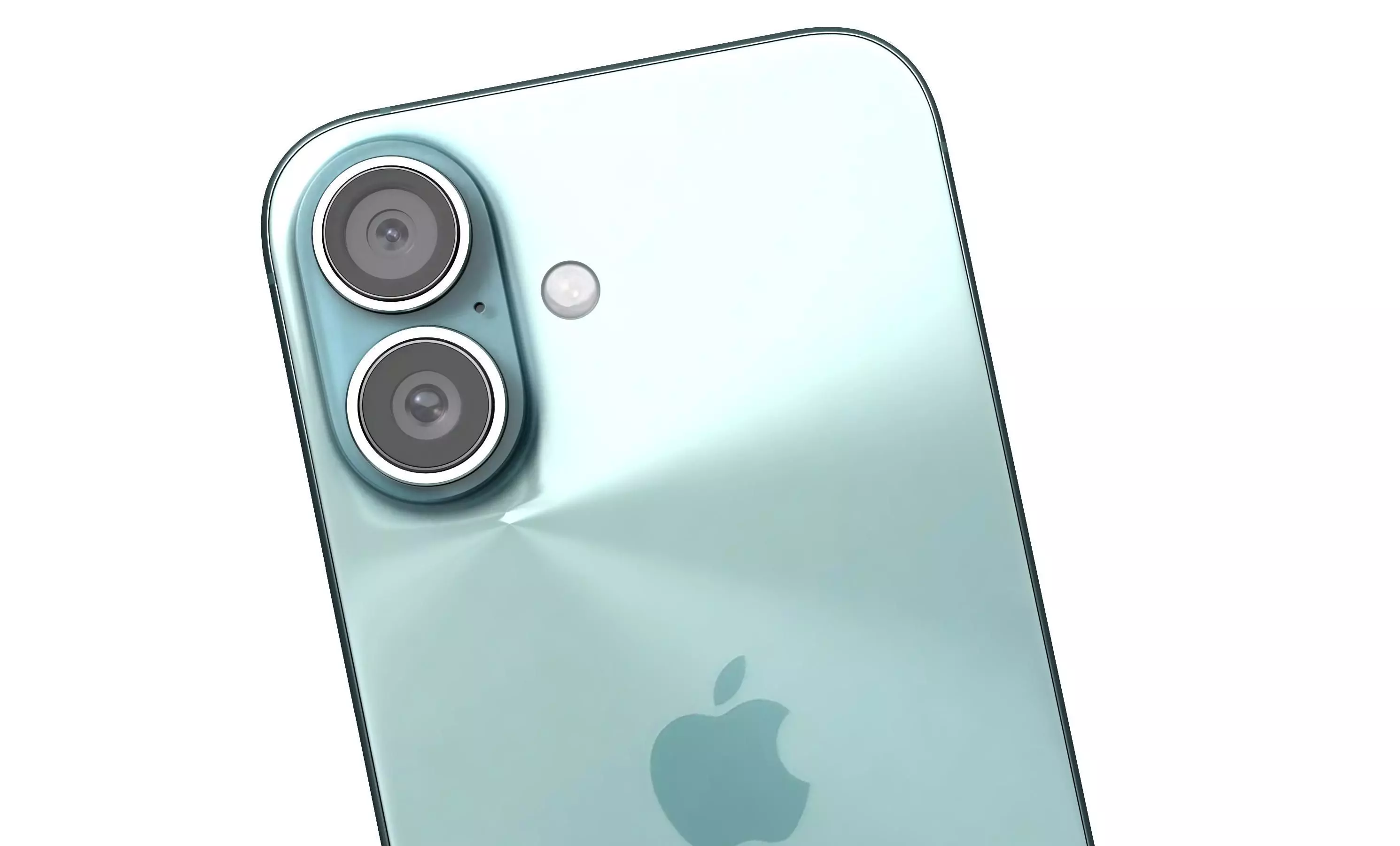 Apple iPhone 16 Green High Poly  3D model_9