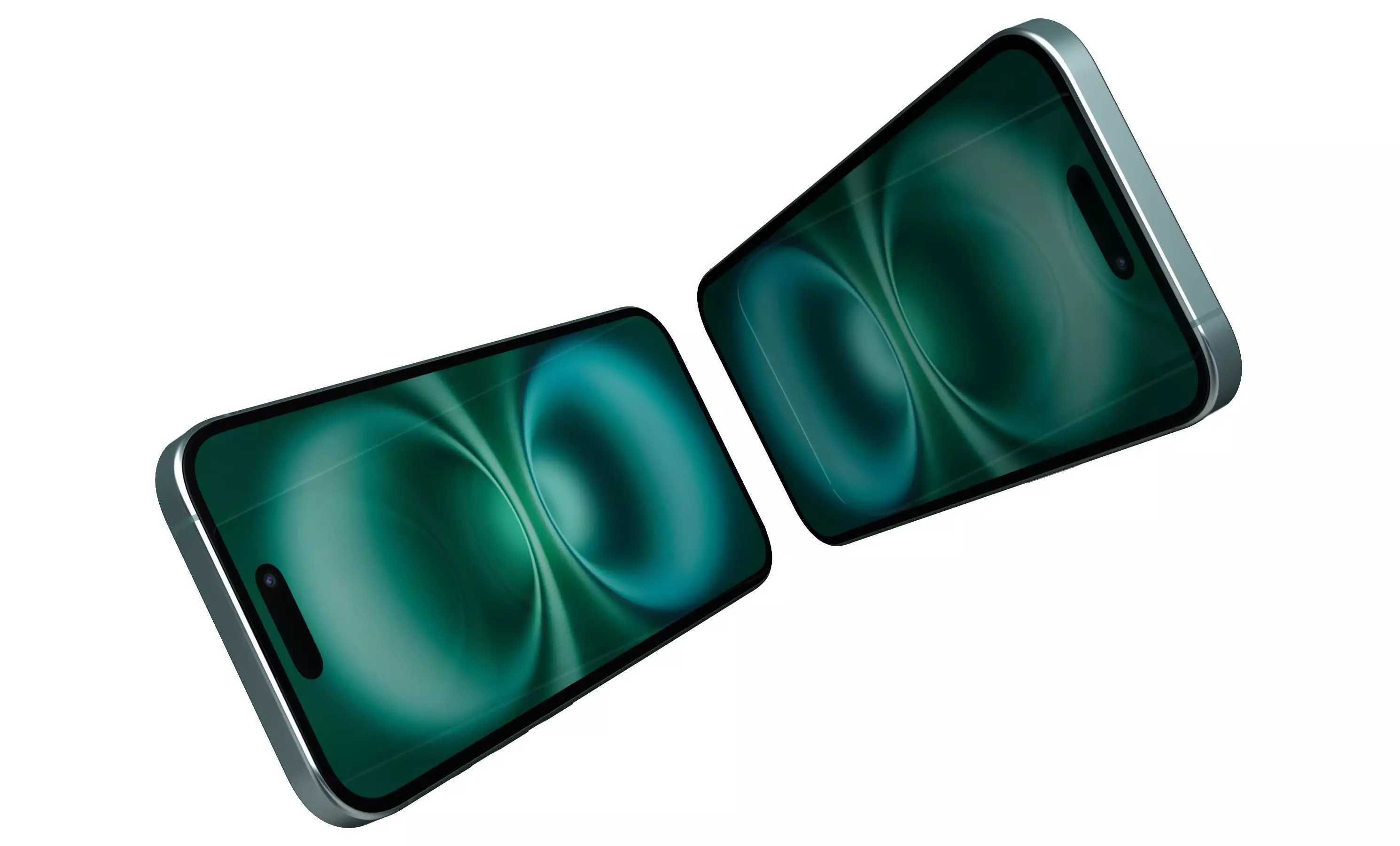 Apple iPhone 16 Green High Poly  3D model_3