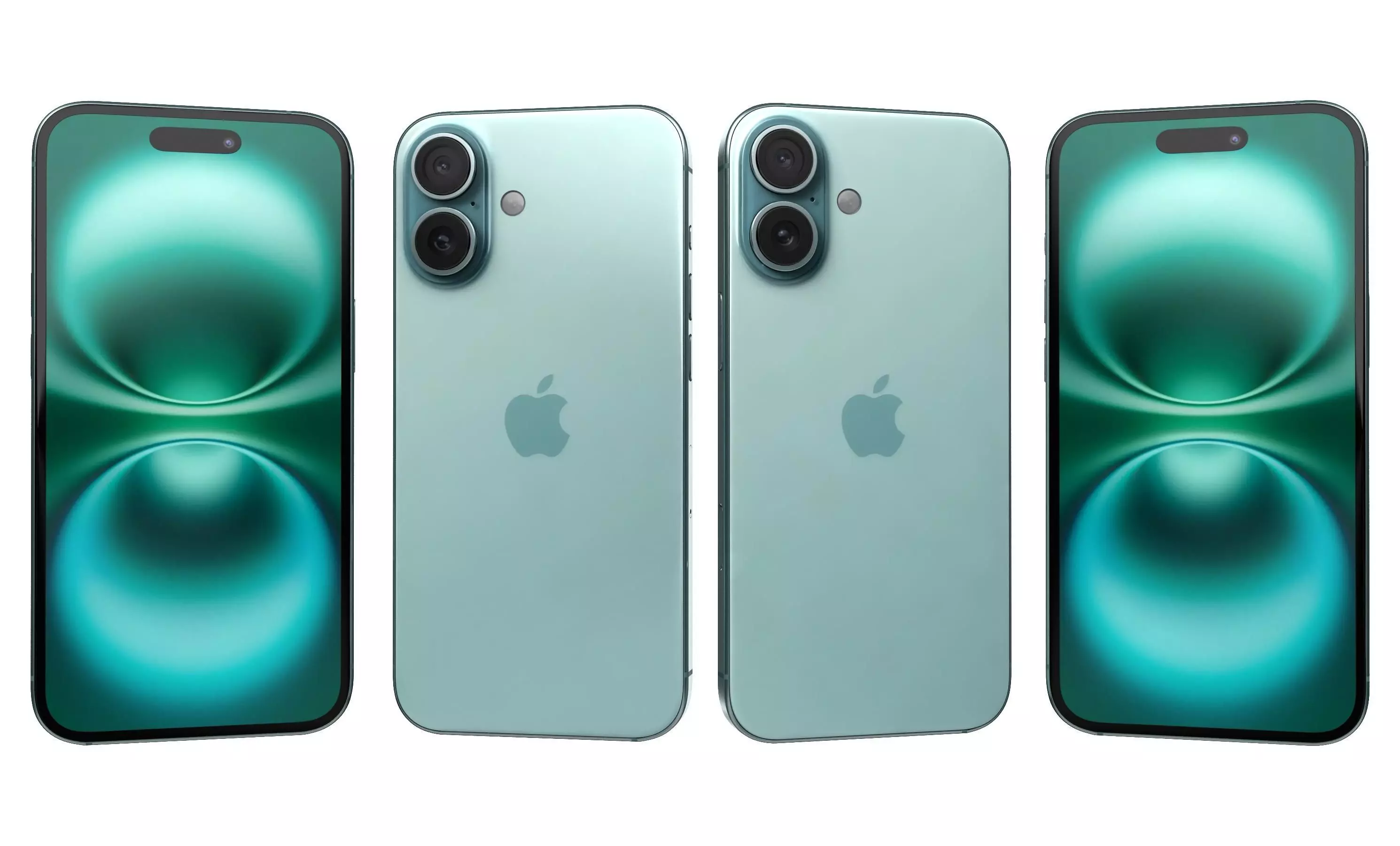 Apple iPhone 16 Green High Poly  3D model_18