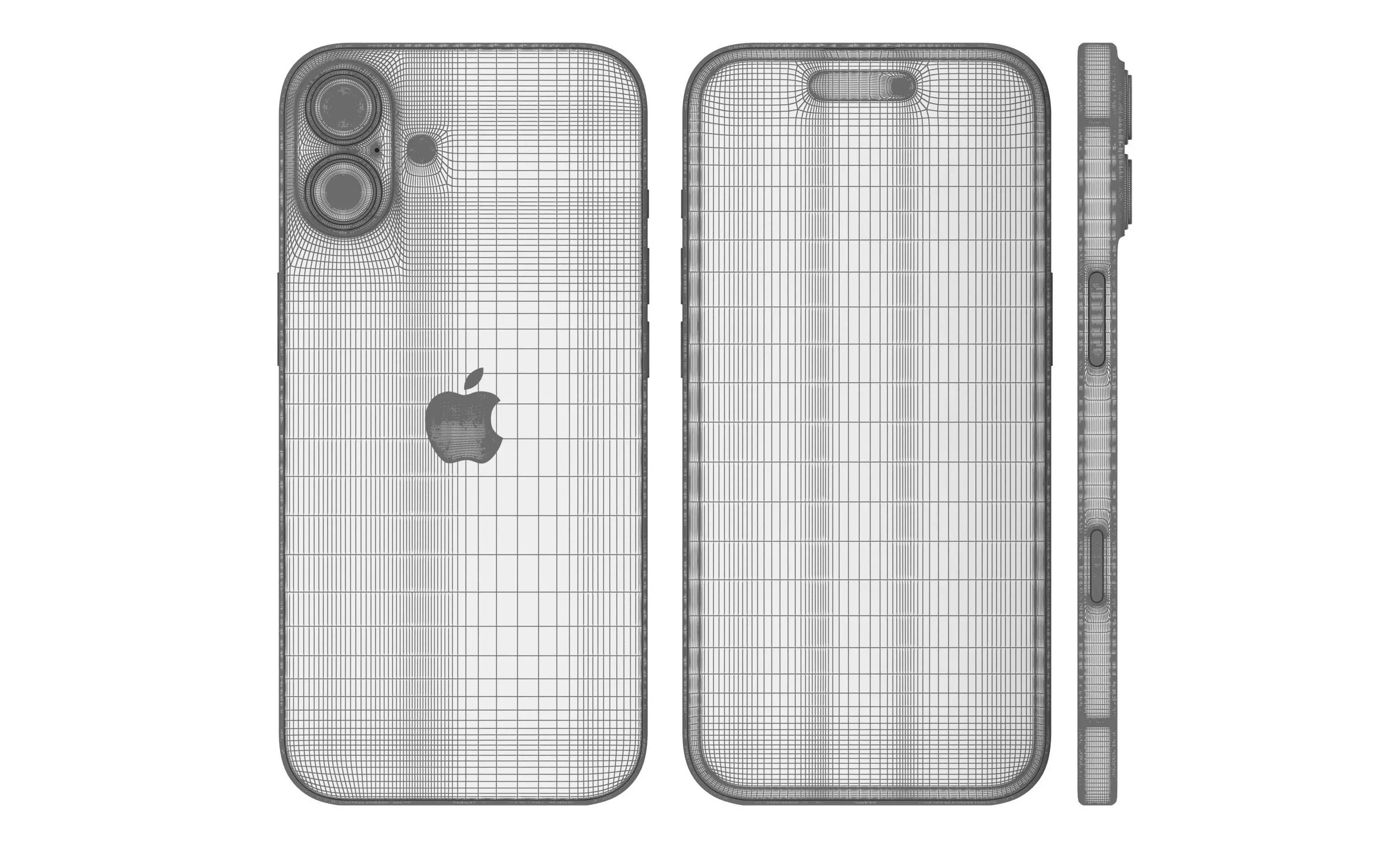 Apple iPhone 16 Green High Poly  3D model_12