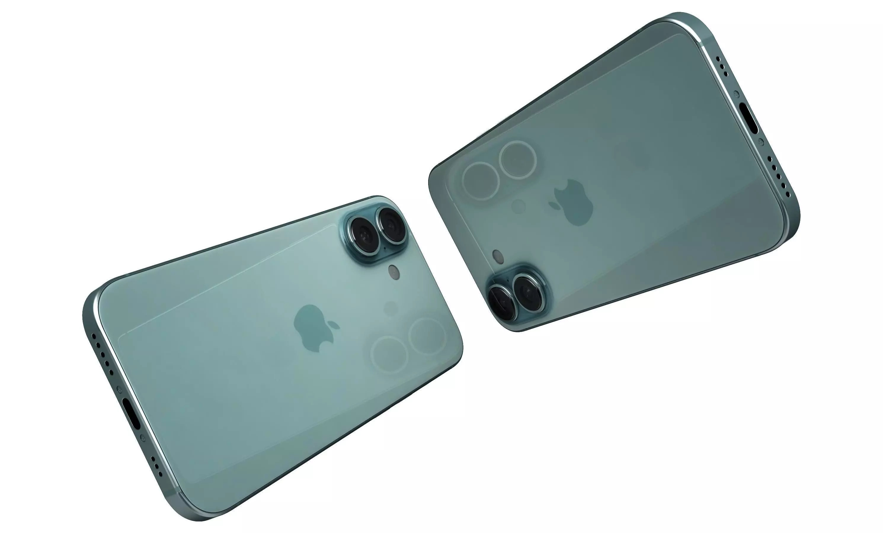Apple iPhone 16 Green High Poly  3D model_4
