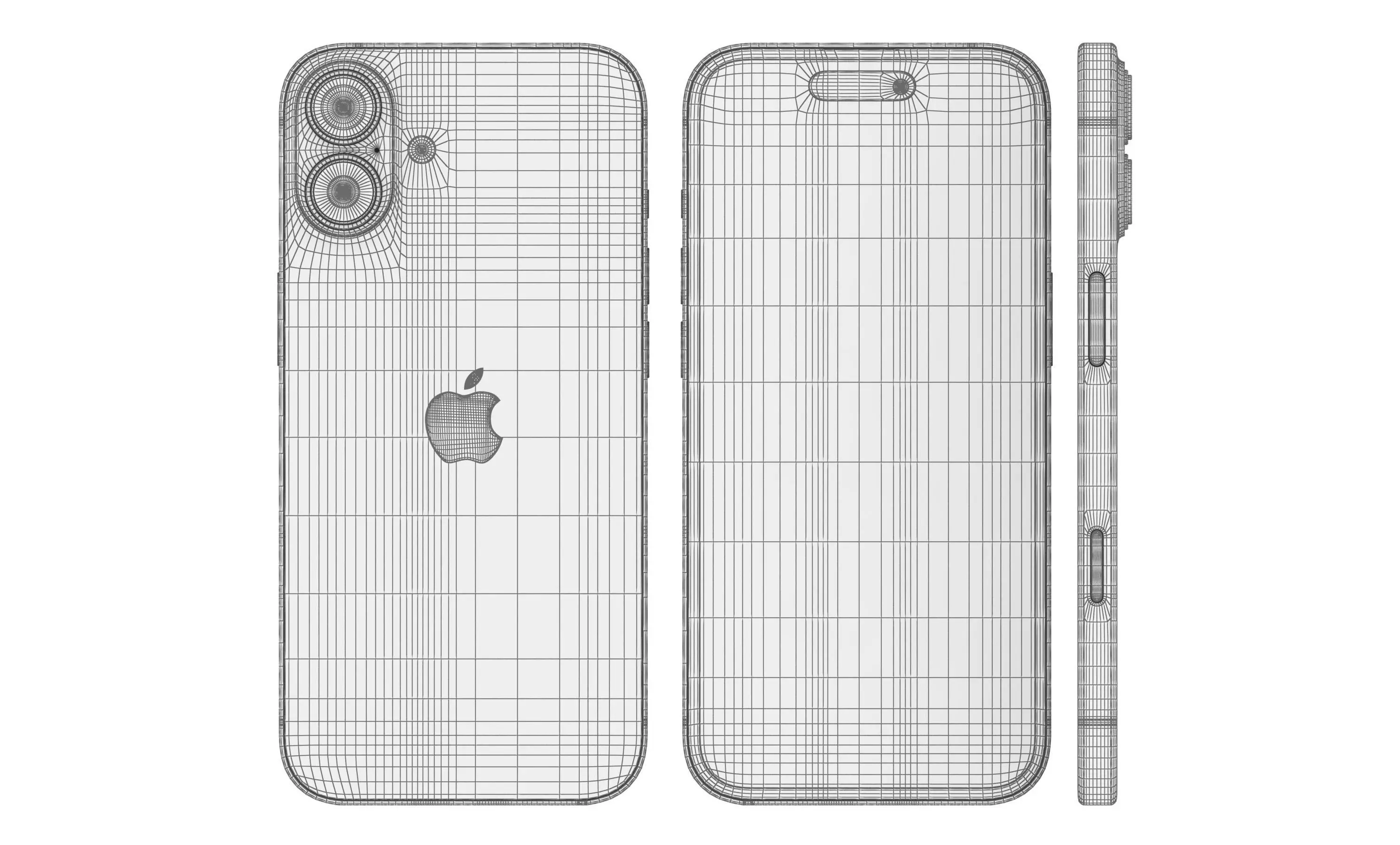 Apple iPhone 16 Green High Poly  3D model_11