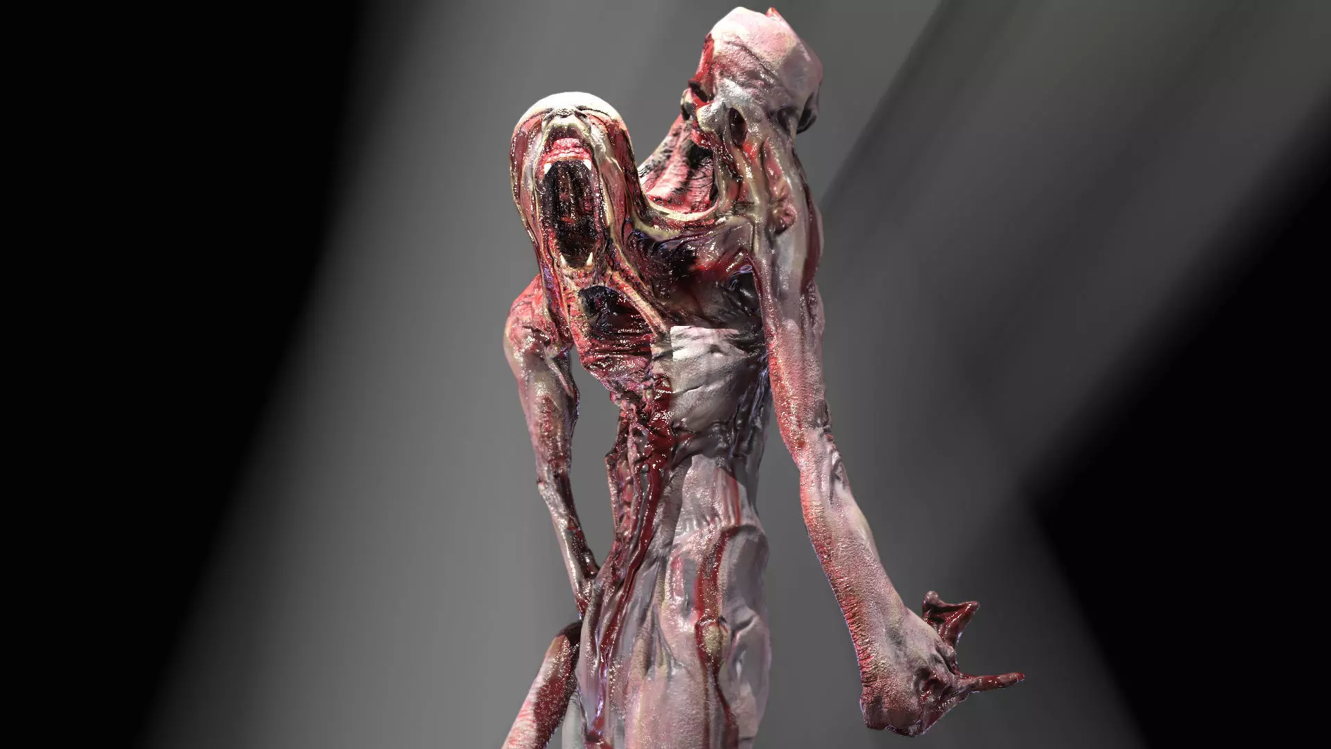 Alien Mutant Zombie 2 Low-poly 3D model_4