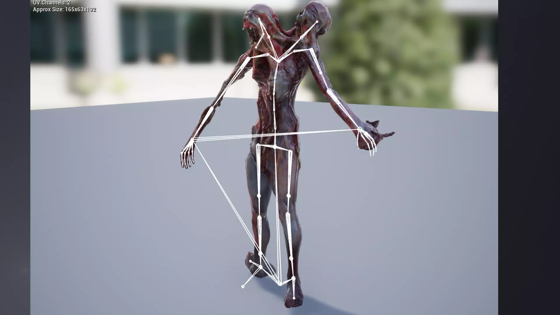 Alien Mutant Zombie 2 Low-poly 3D model_13