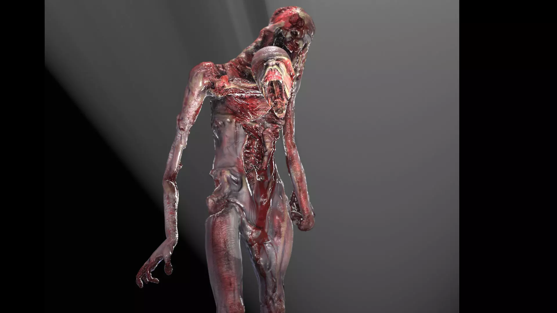 Alien Mutant Zombie 2 Low-poly 3D model_6