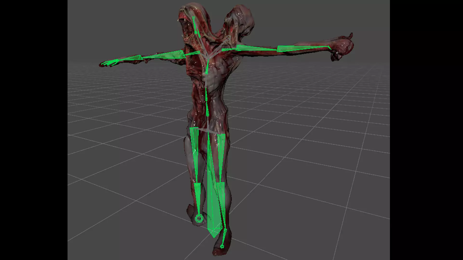 Alien Mutant Zombie 2 Low-poly 3D model_14