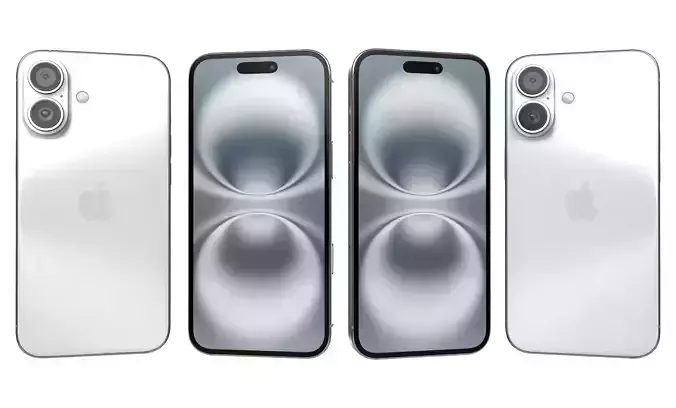 Apple iPhone 16 White High Poly 