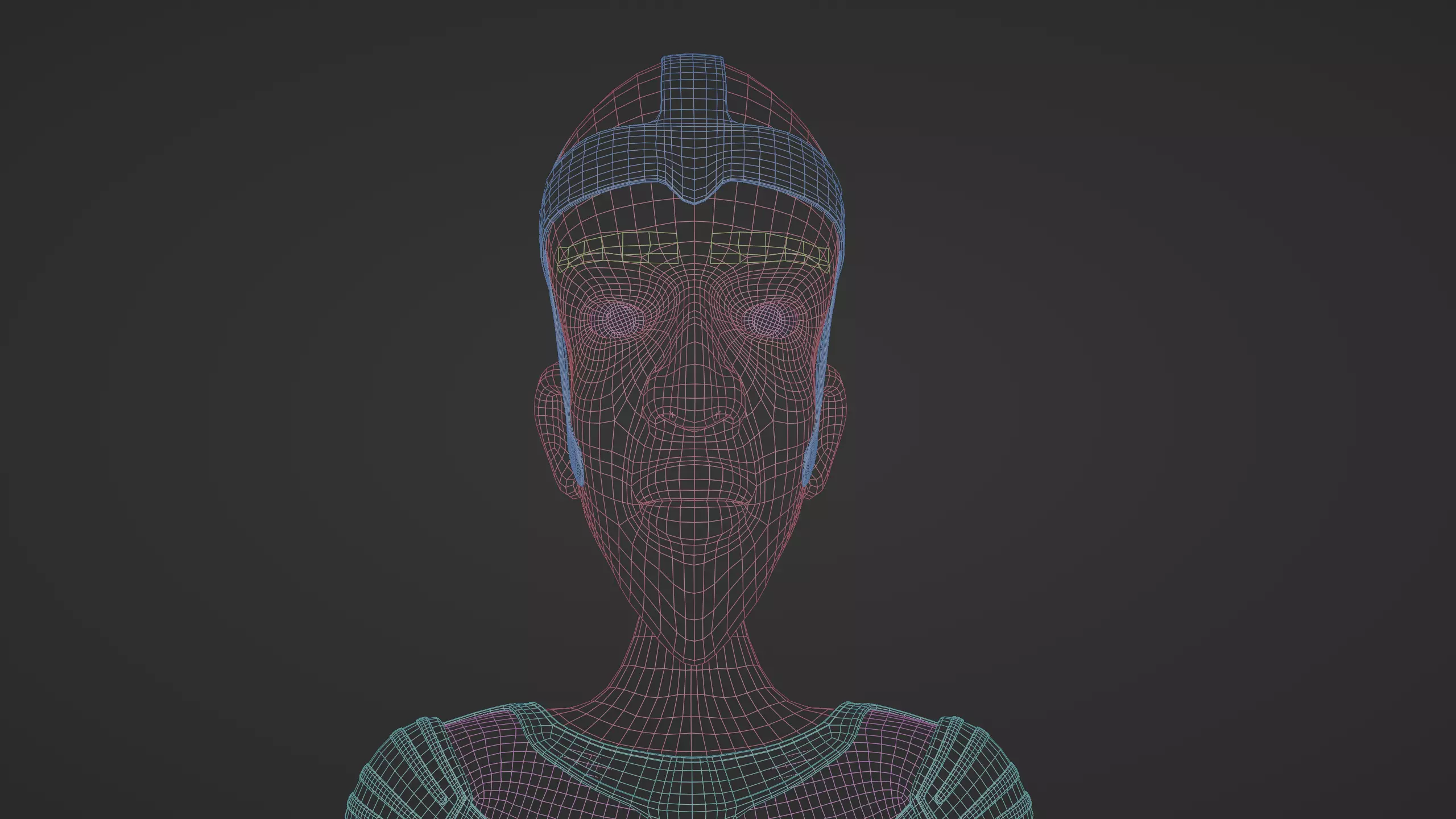 Stylized Alien Character Low-poly 3D model_4