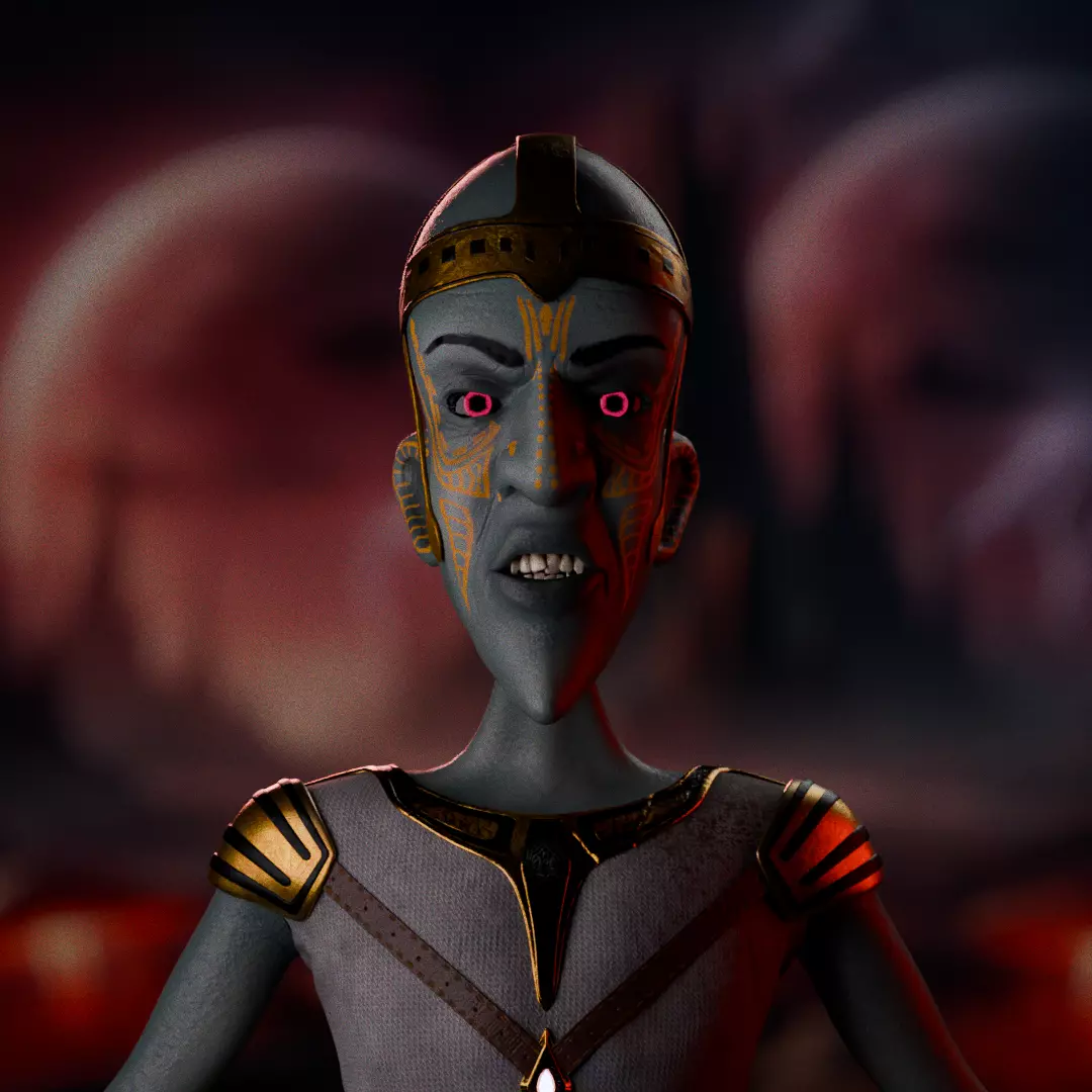 Stylized Alien Character Low-poly 3D model_0