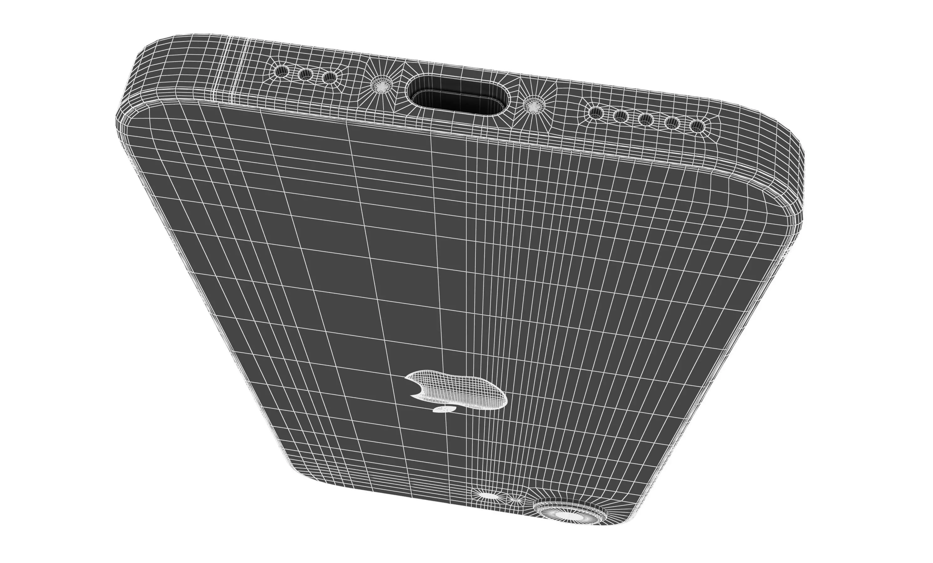 Apple iPhone 16e White High Poly 3D model_16