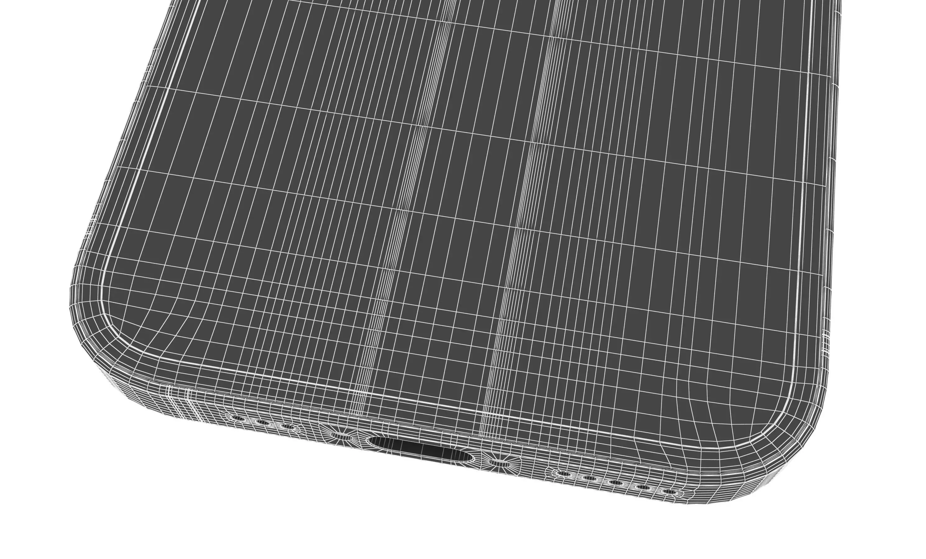 Apple iPhone 16e White High Poly 3D model_17