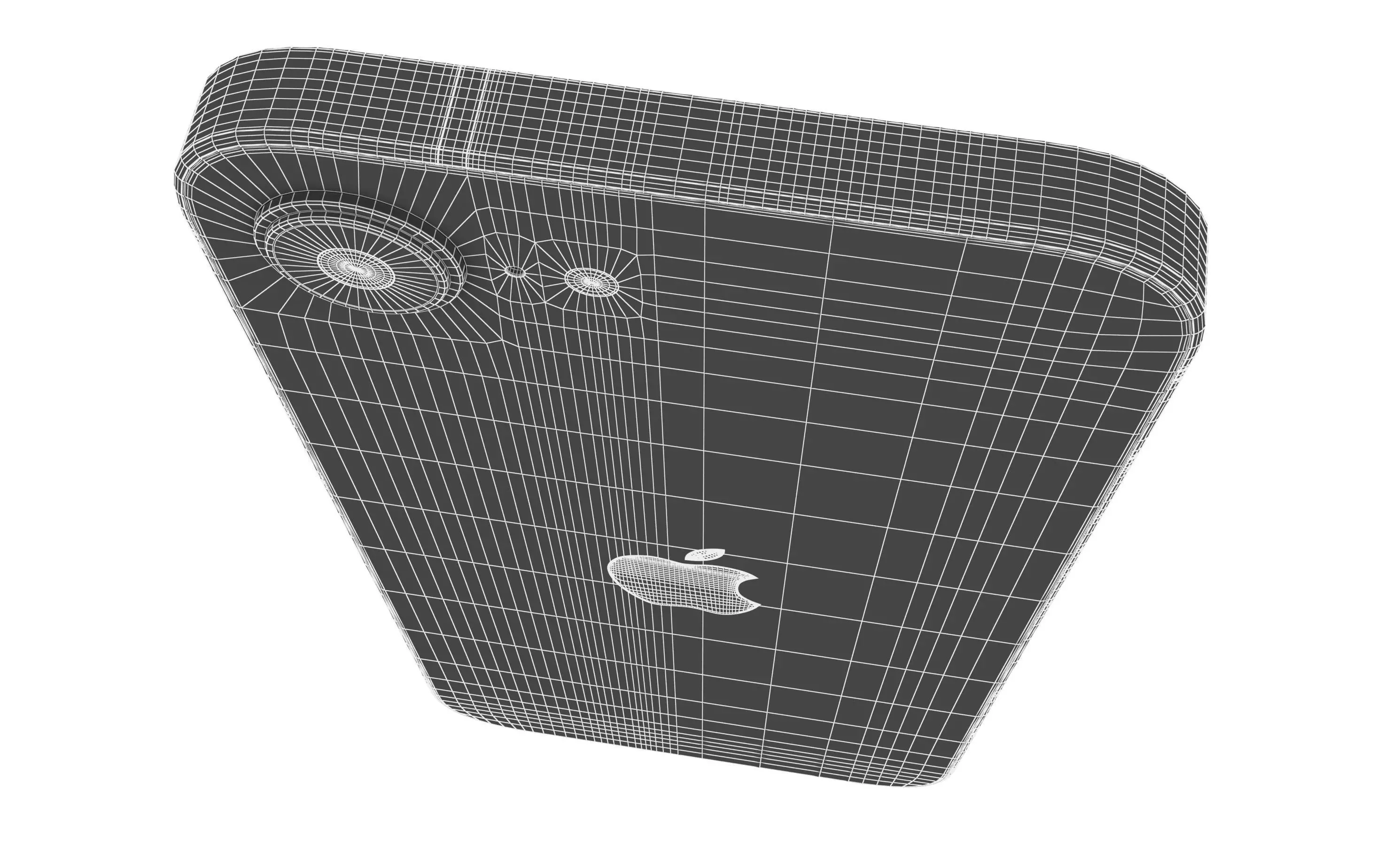 Apple iPhone 16e White High Poly 3D model_14