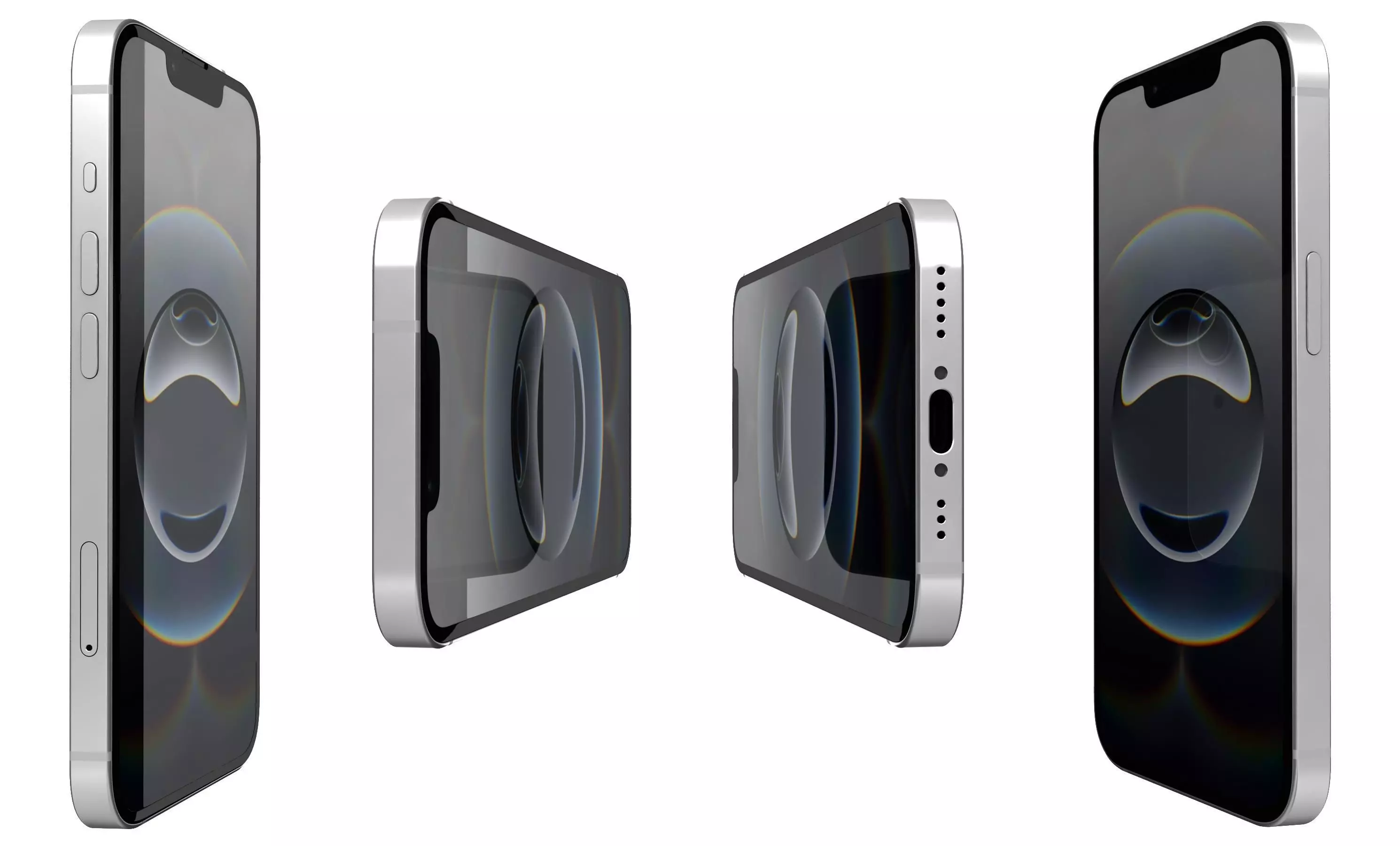 Apple iPhone 16e White High Poly 3D model_2