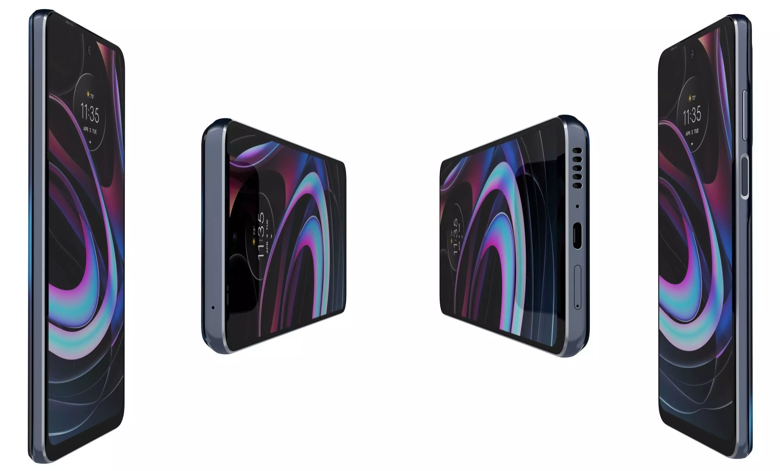 Motorola Edge 2021 High Poly 3D model_2