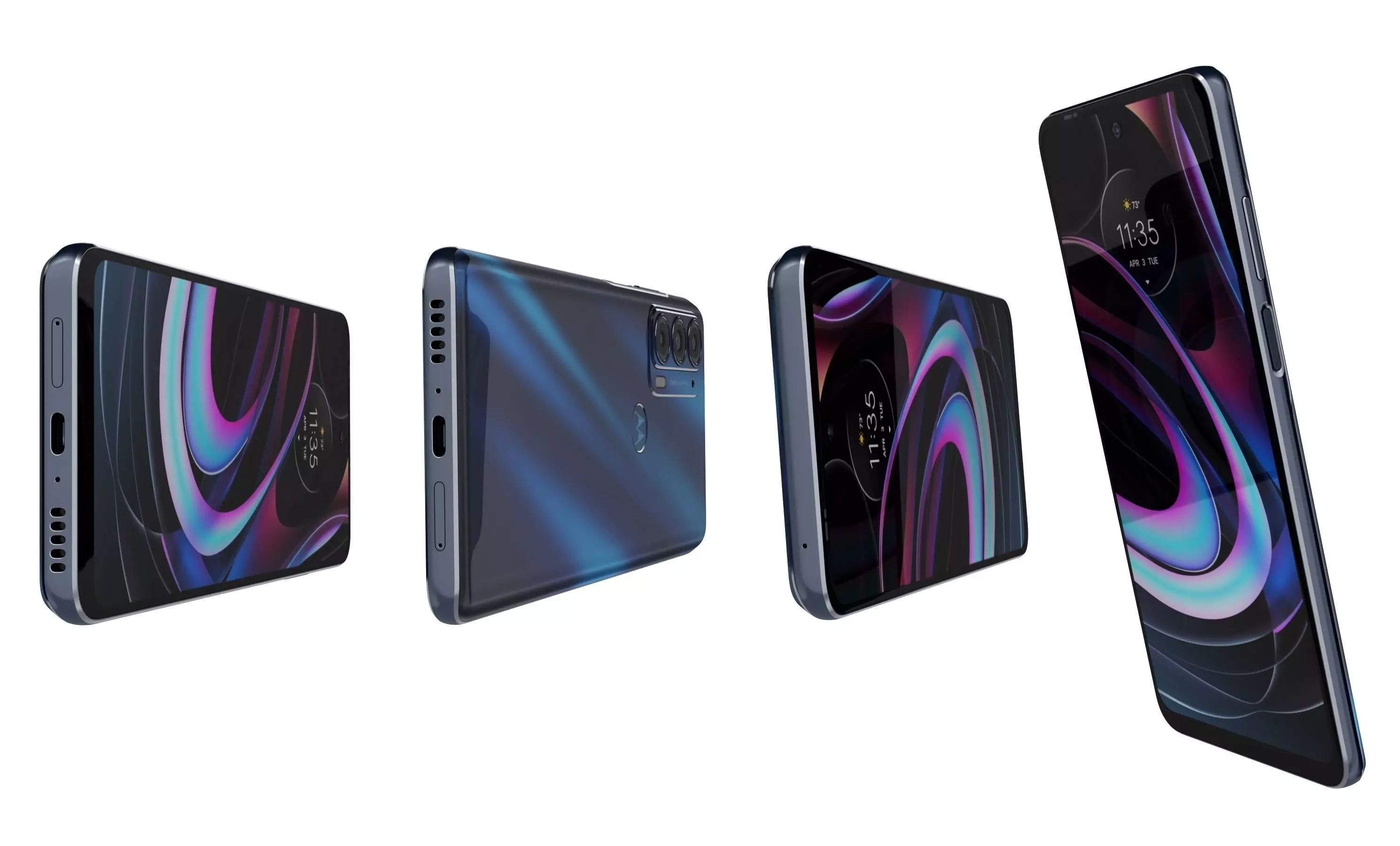 Motorola Edge 2021 High Poly 3D model_6