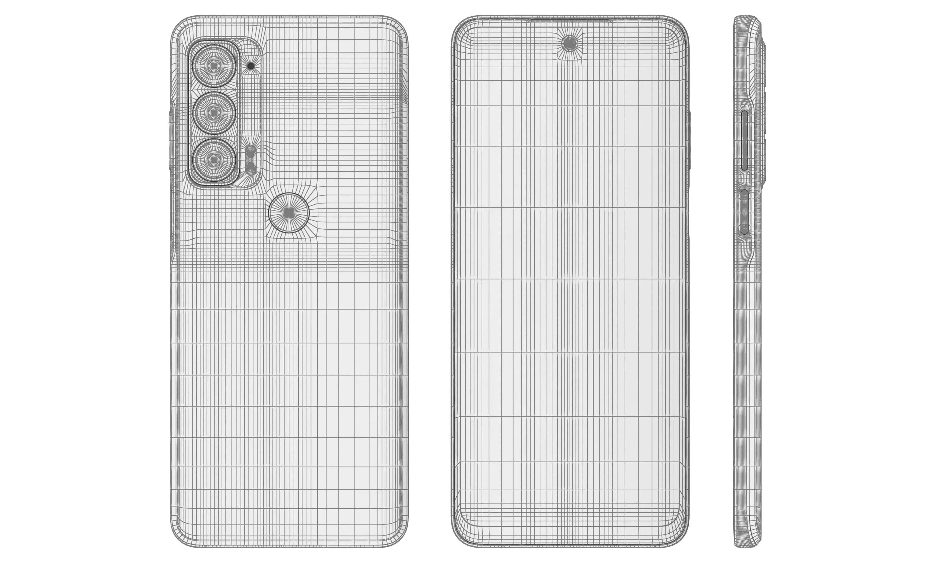 Motorola Edge 2021 High Poly 3D model_11