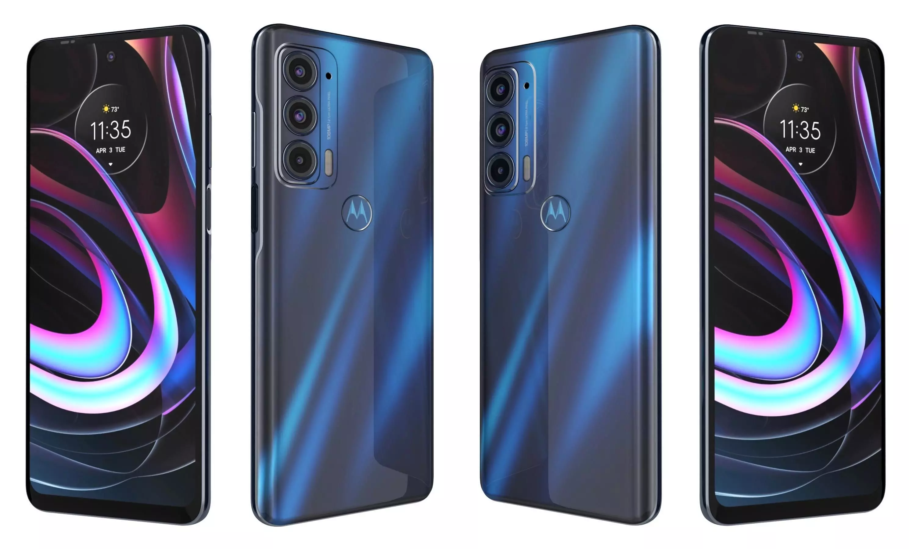 Motorola Edge 2021 High Poly 3D model_25