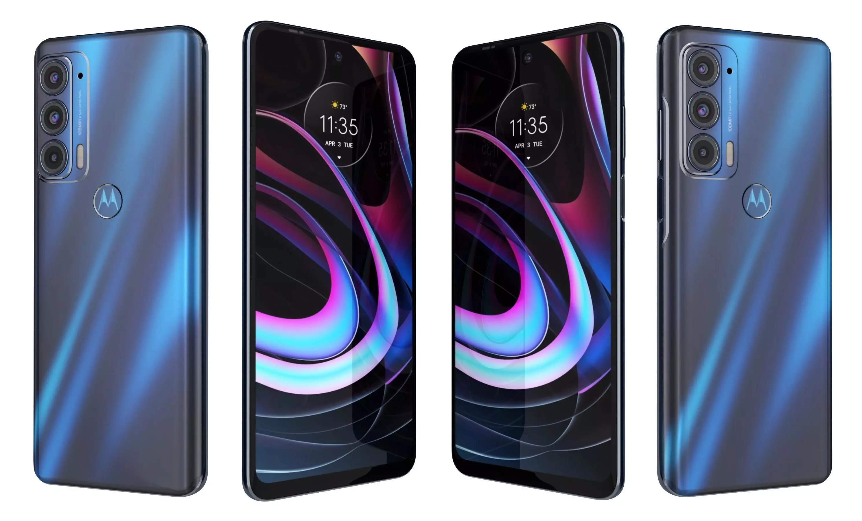 Motorola Edge 2021 High Poly 3D model_27