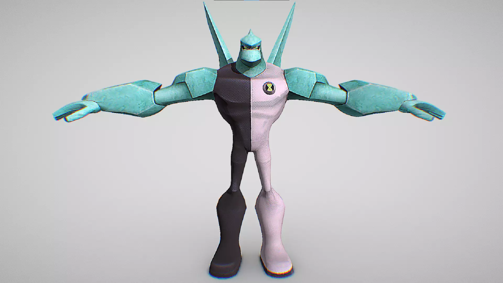 Diamondhead - DNA sample of a Petrosapien - Ben 10 Omniverse Low-poly 3D model_1