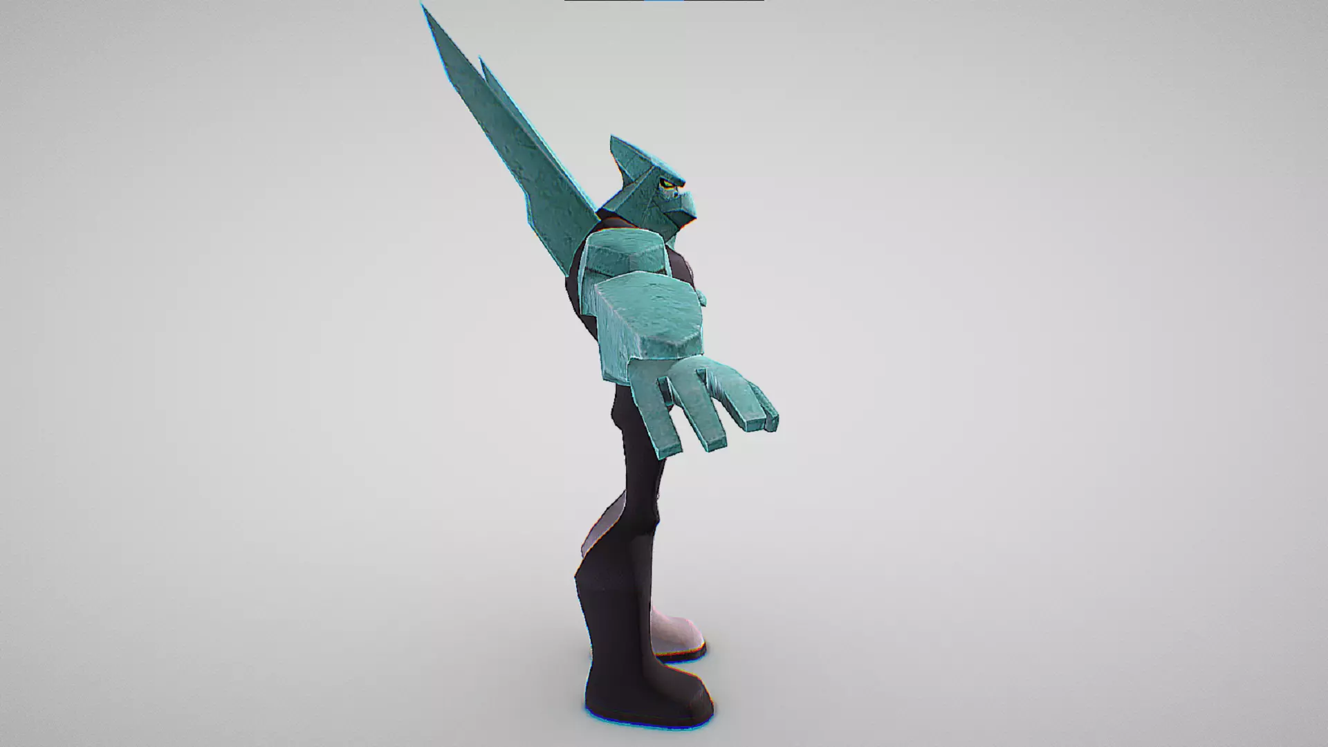 Diamondhead - DNA sample of a Petrosapien - Ben 10 Omniverse Low-poly 3D model_4