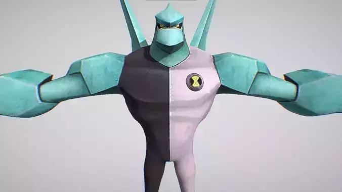 Diamondhead - DNA sample of a Petrosapien - Ben 10 Omniverse