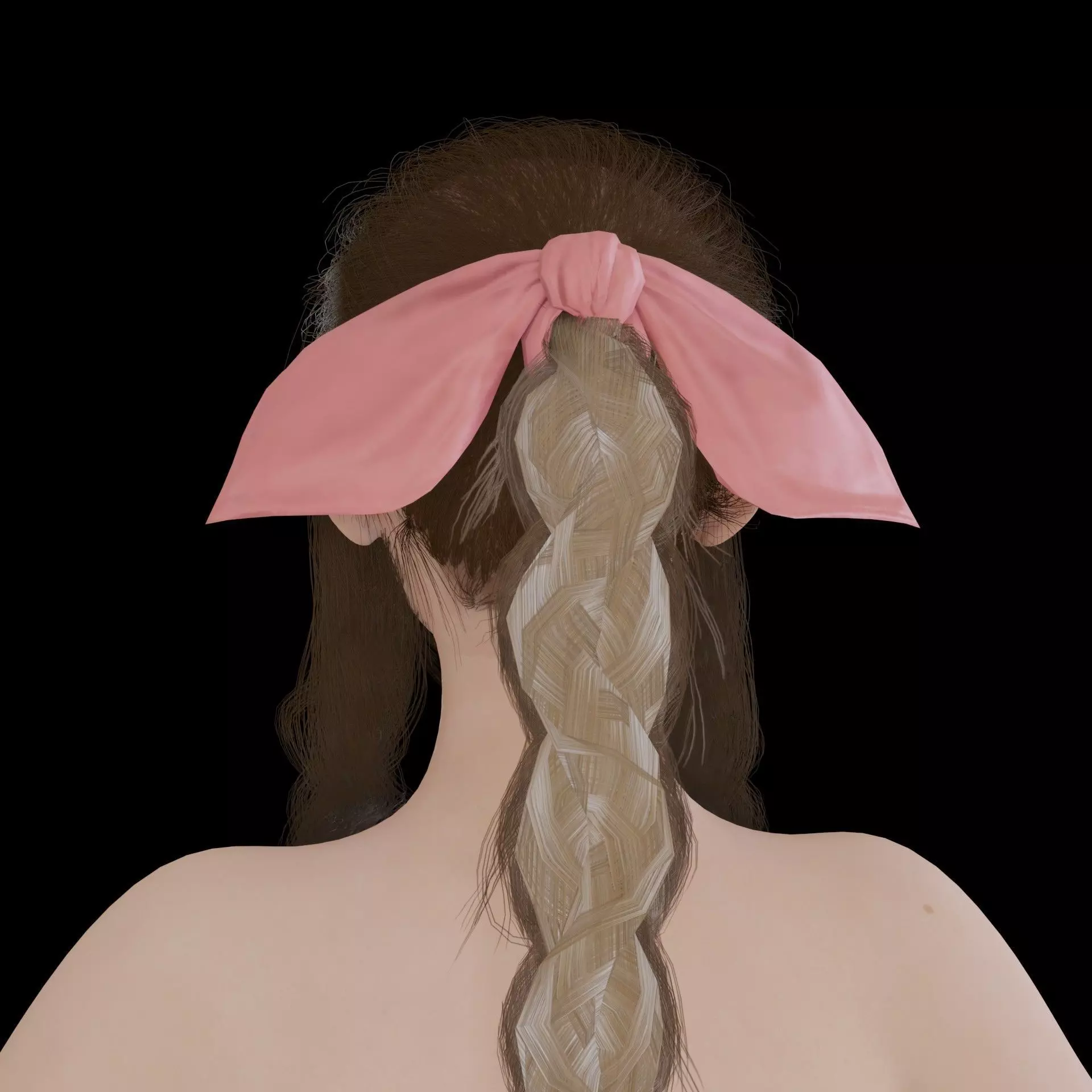 Aerith Gainsborough Low-poly 3D model_7