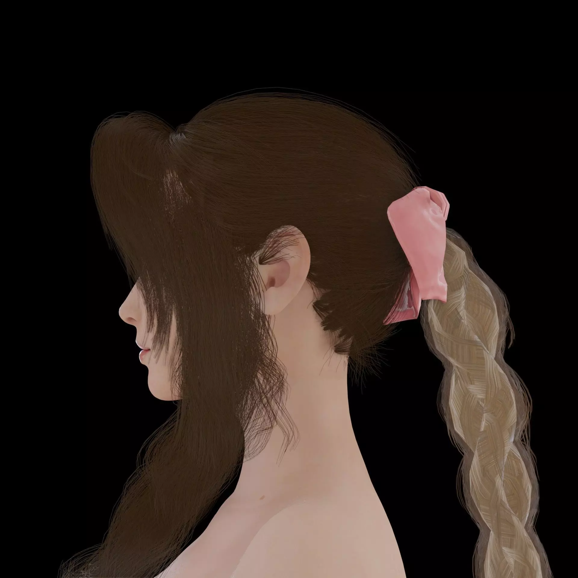 Aerith Gainsborough Low-poly 3D model_8