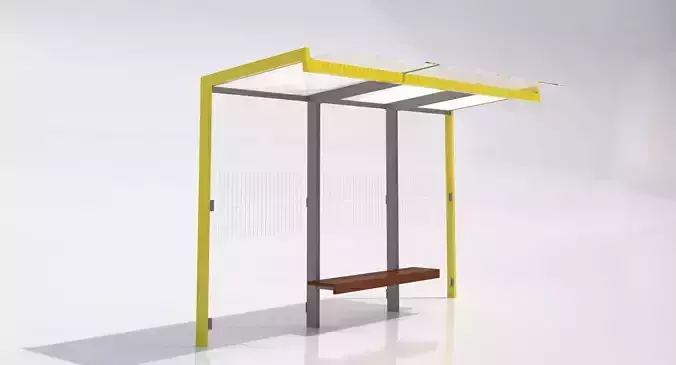 MMCite Geomere 300 Bus Shelter 3D model