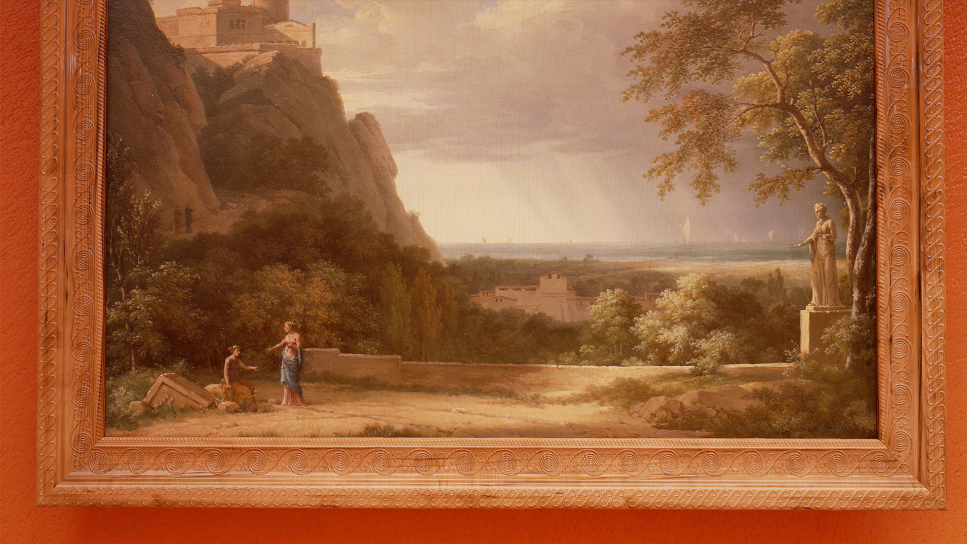 Classical landscape paintings Low-poly 3D model_3