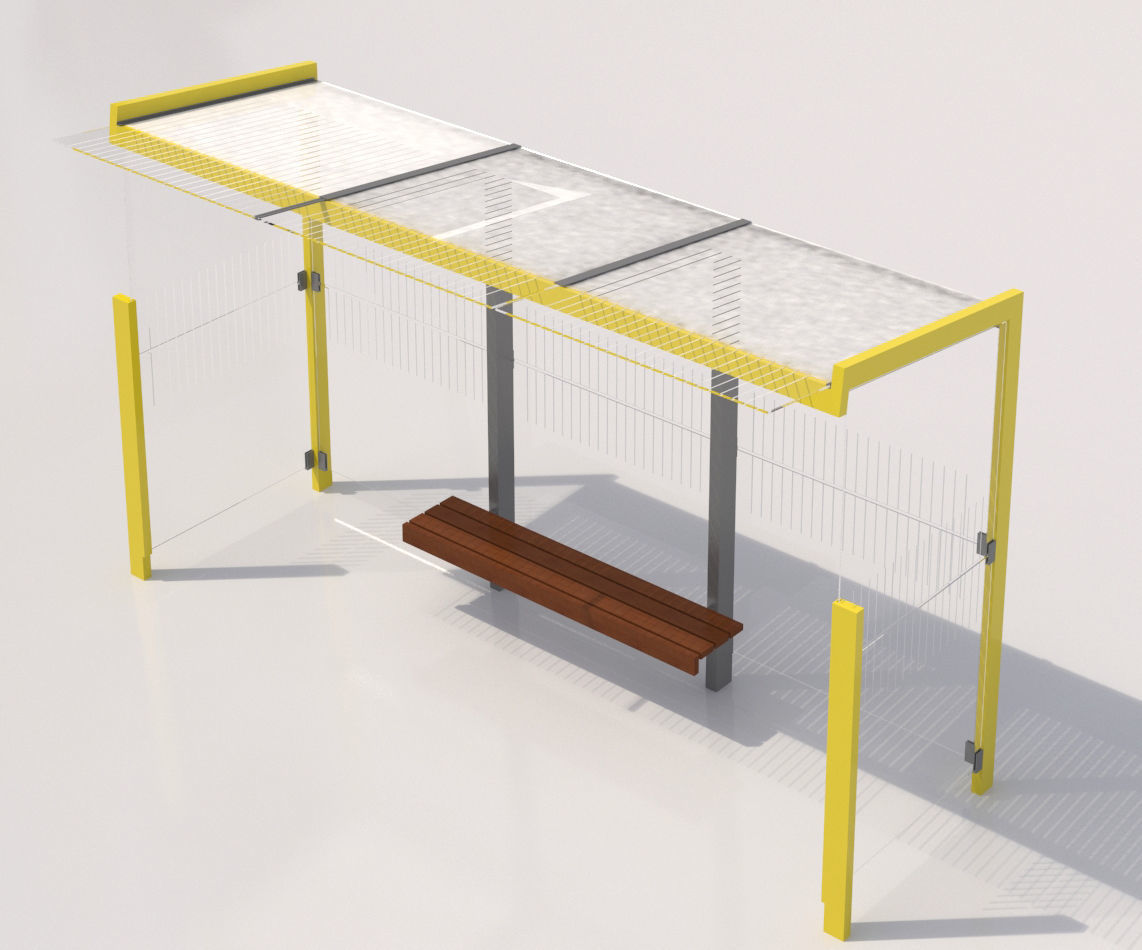 MMCite 310a Bus Shelter 3D model_1
