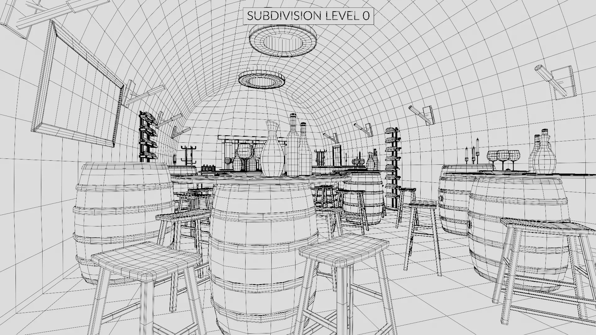 -Winery at Night- 3D model_20