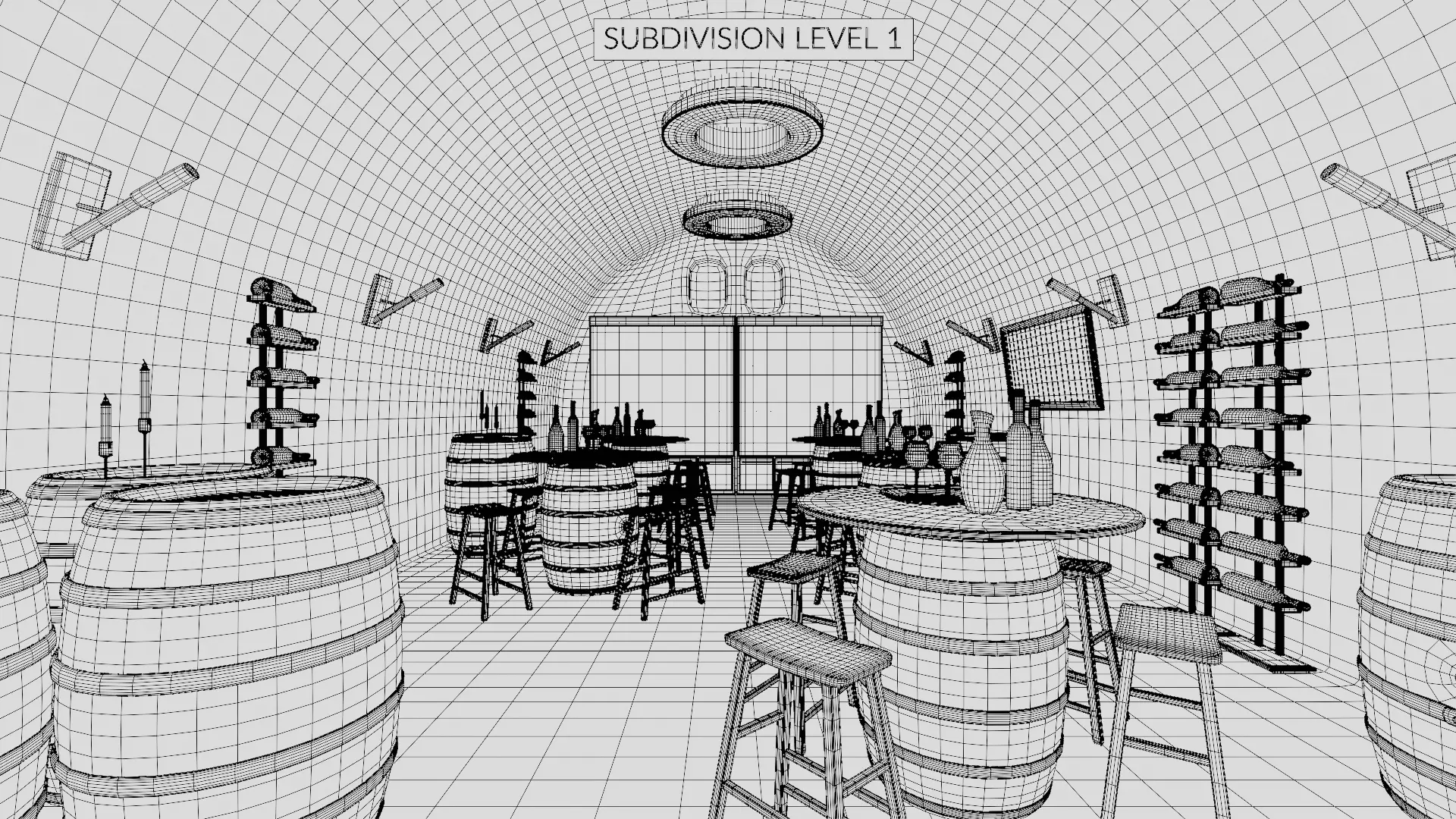 -Winery at Night- 3D model_17