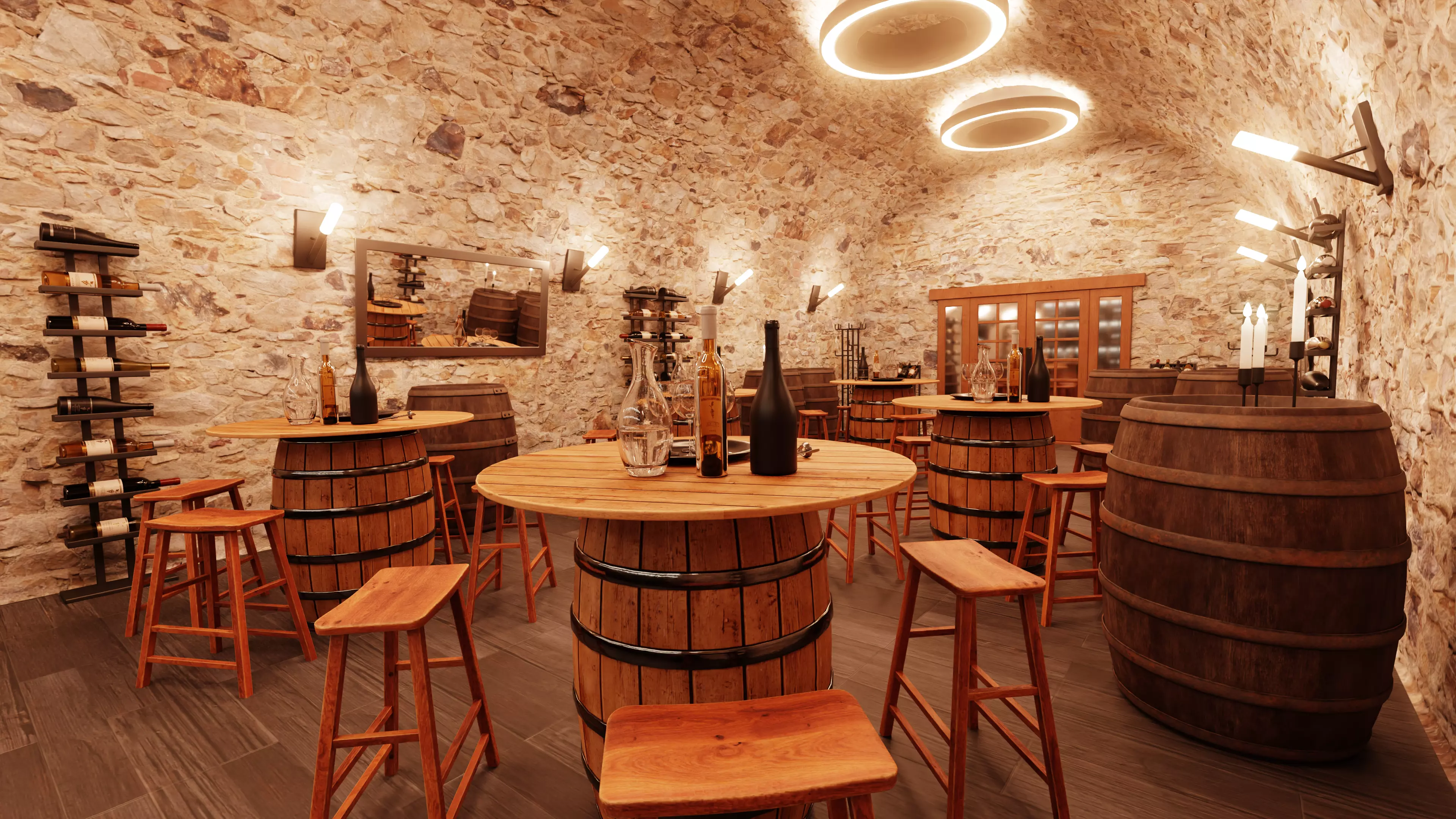 -Winery at Night- 3D model_0
