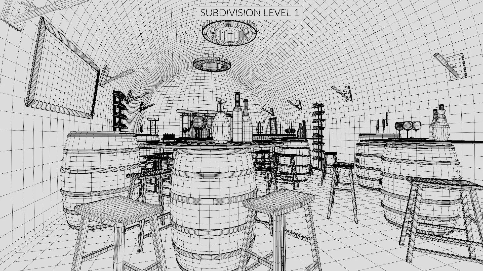 -Winery at Night- 3D model_18