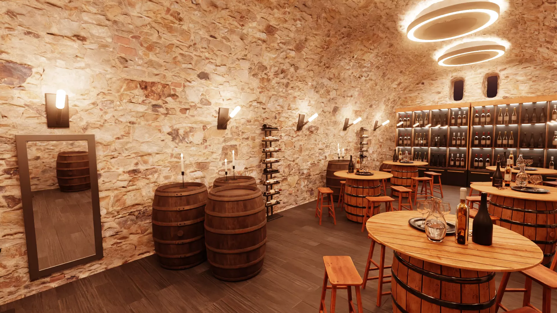 -Winery at Night- 3D model_5