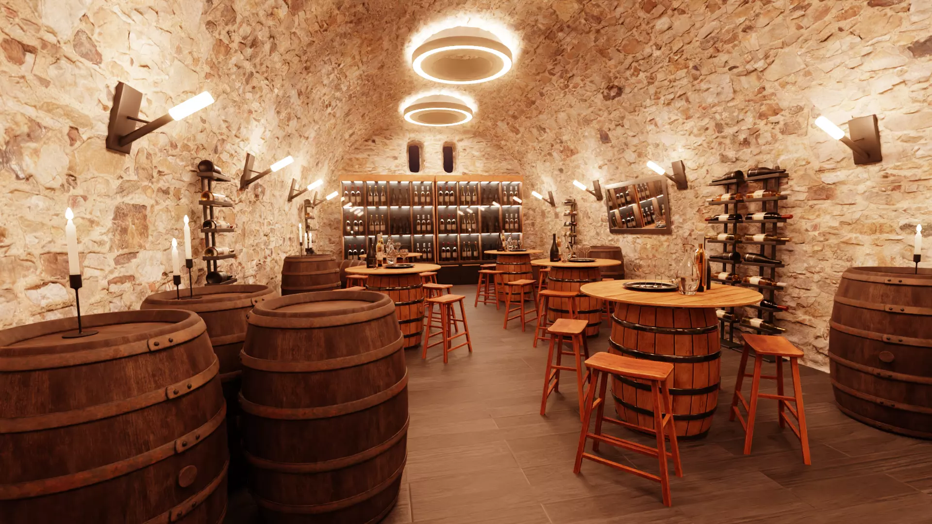 -Winery at Night- 3D model_3