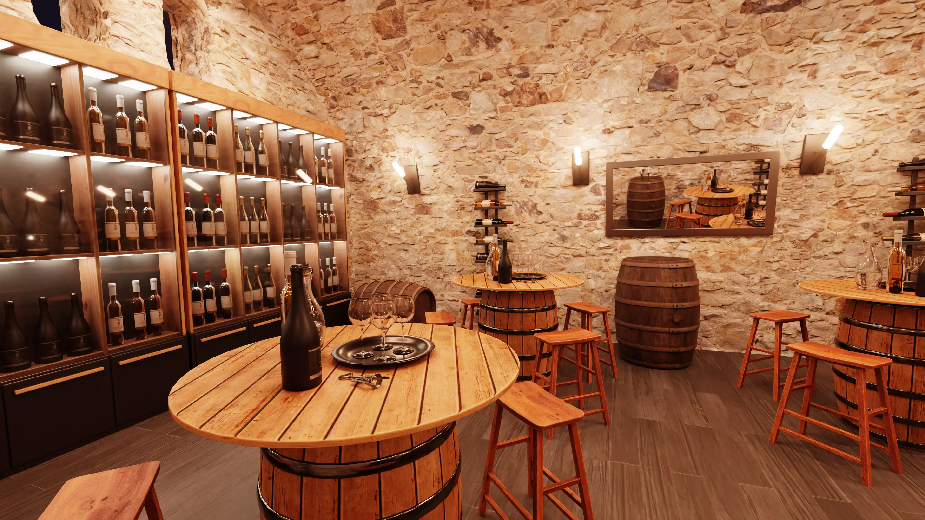 -Winery at Night- 3D model_1